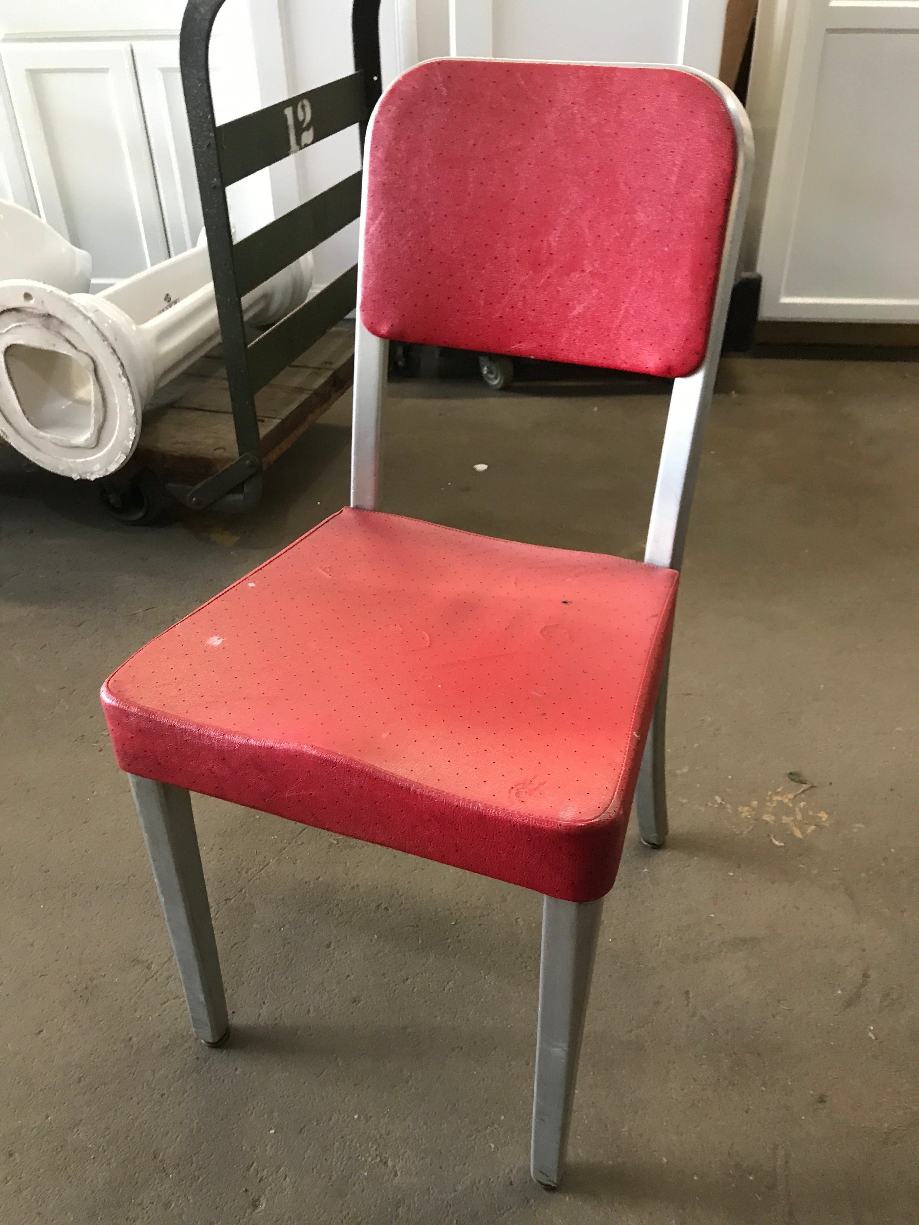 Red Metal Chair