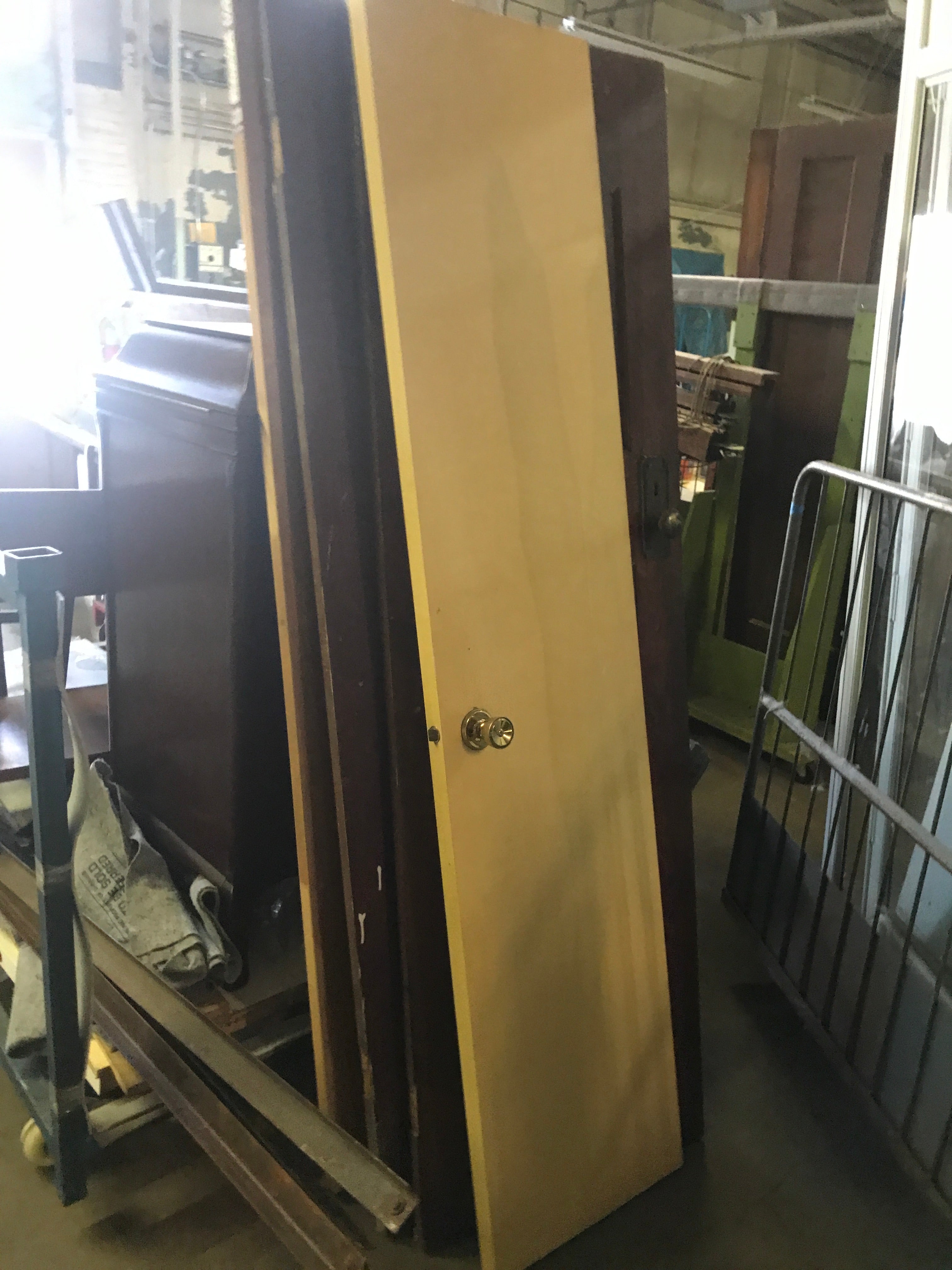 Flush Yellow door