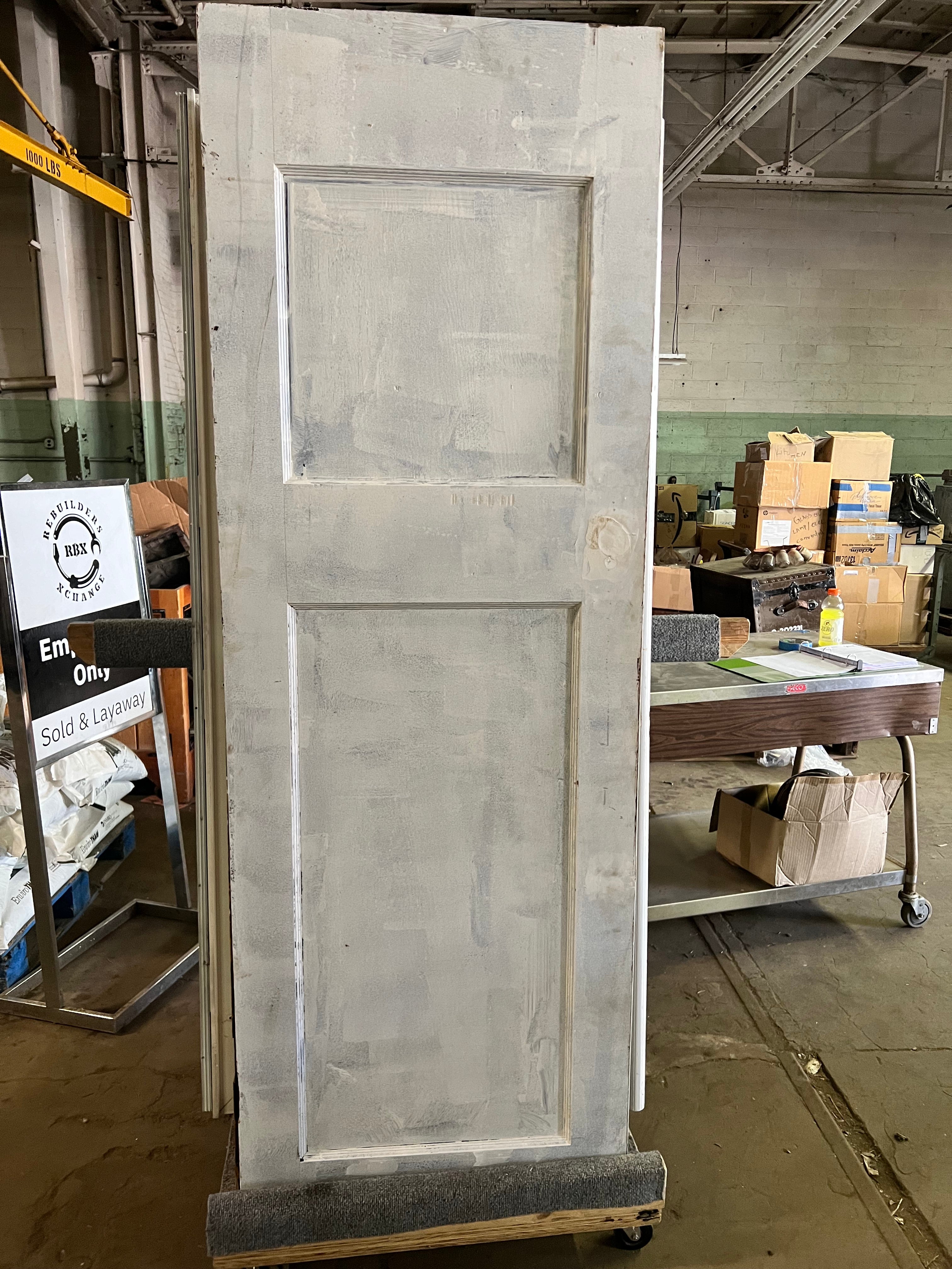 Two panel white door
