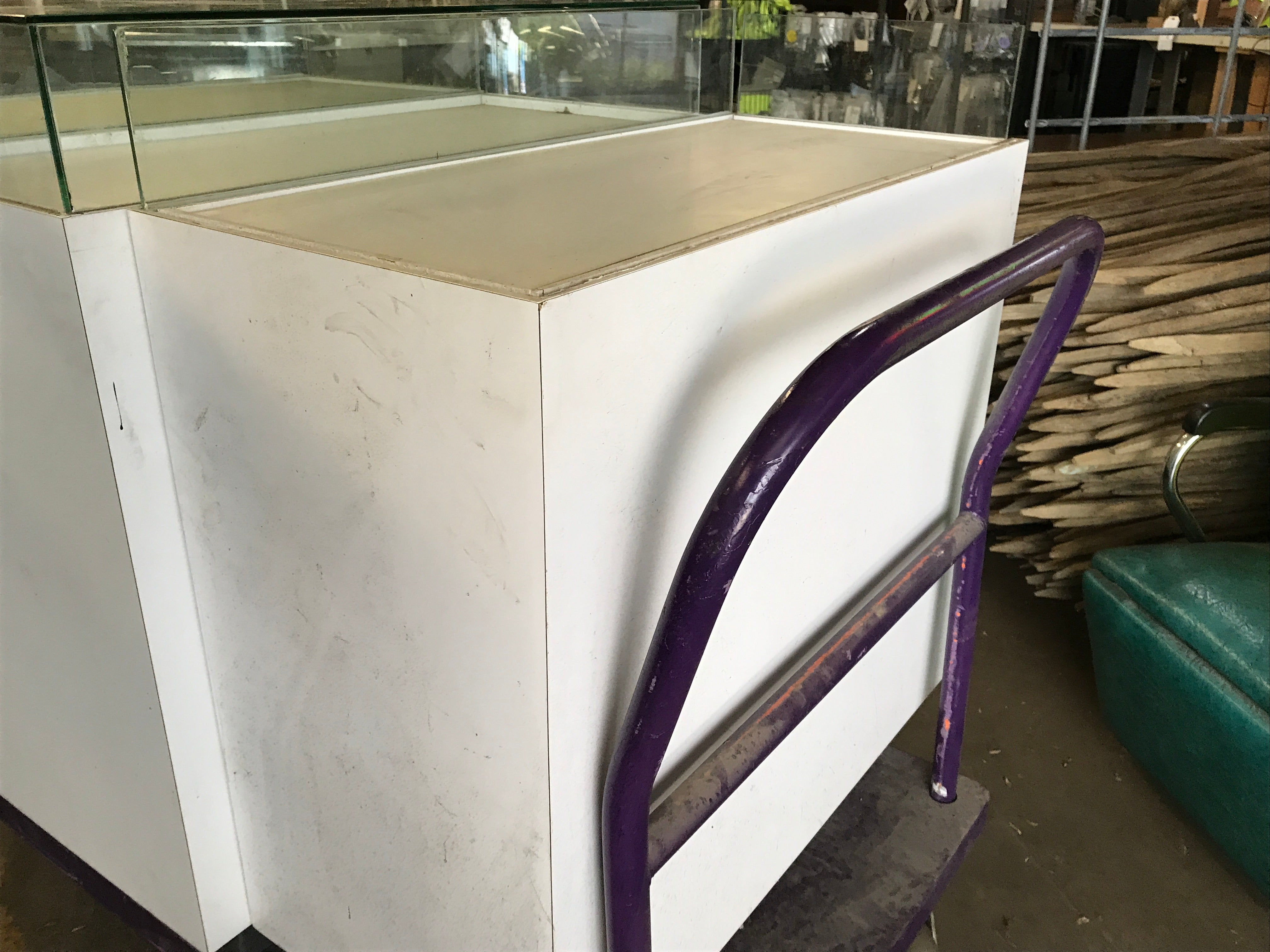 Glass top display case