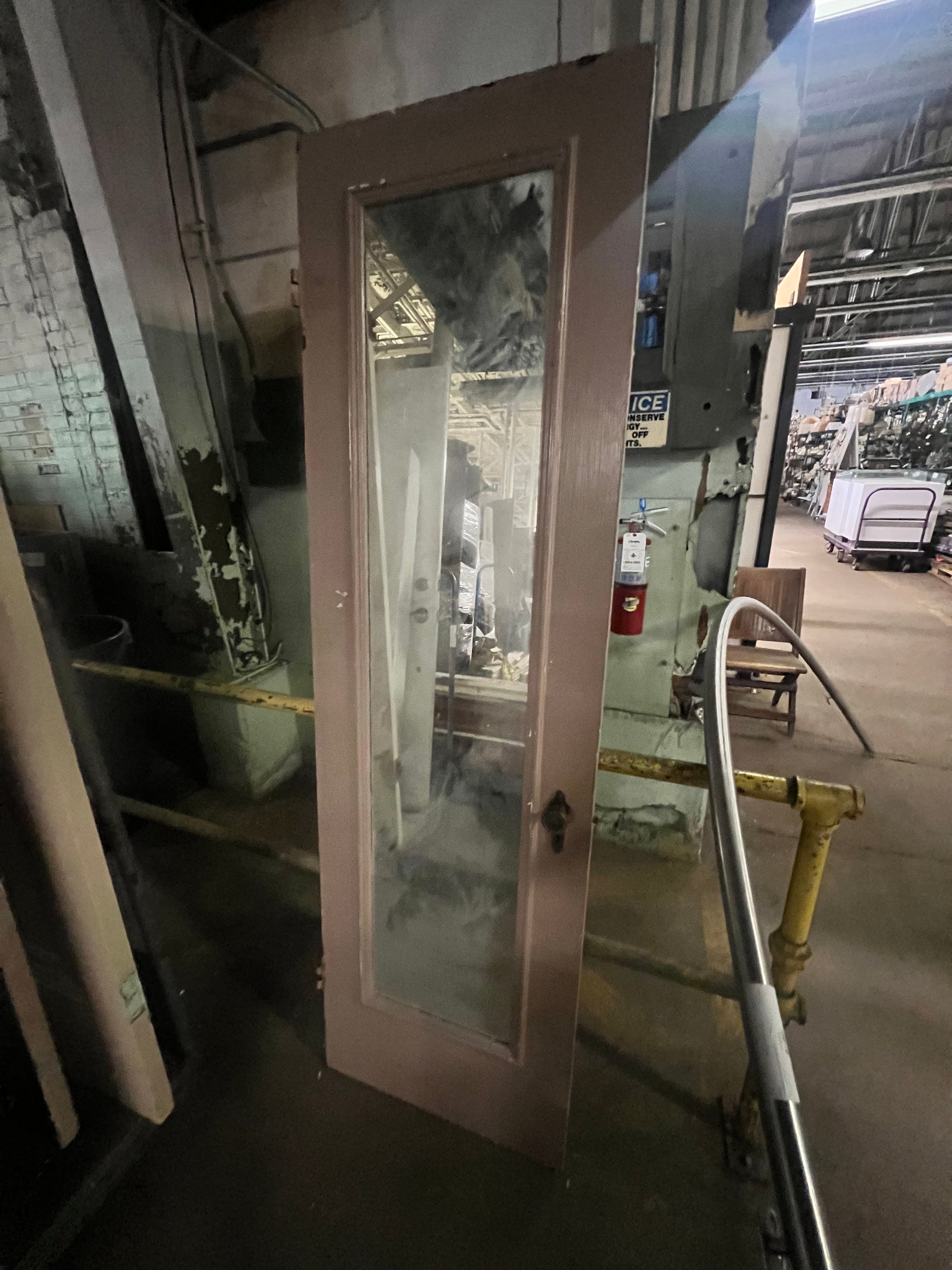 One Panel Painted Glass Door