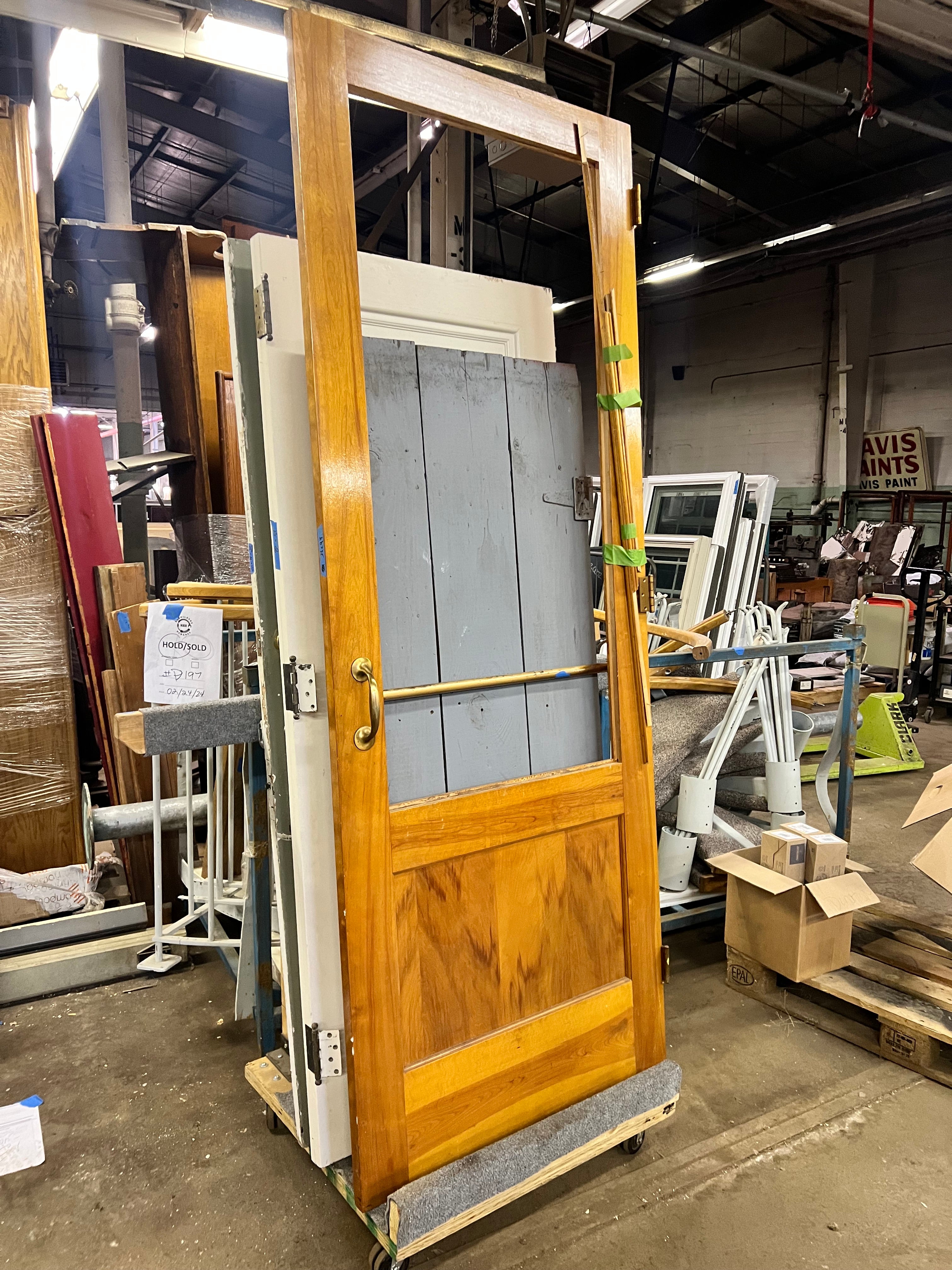 Stained Exit Door