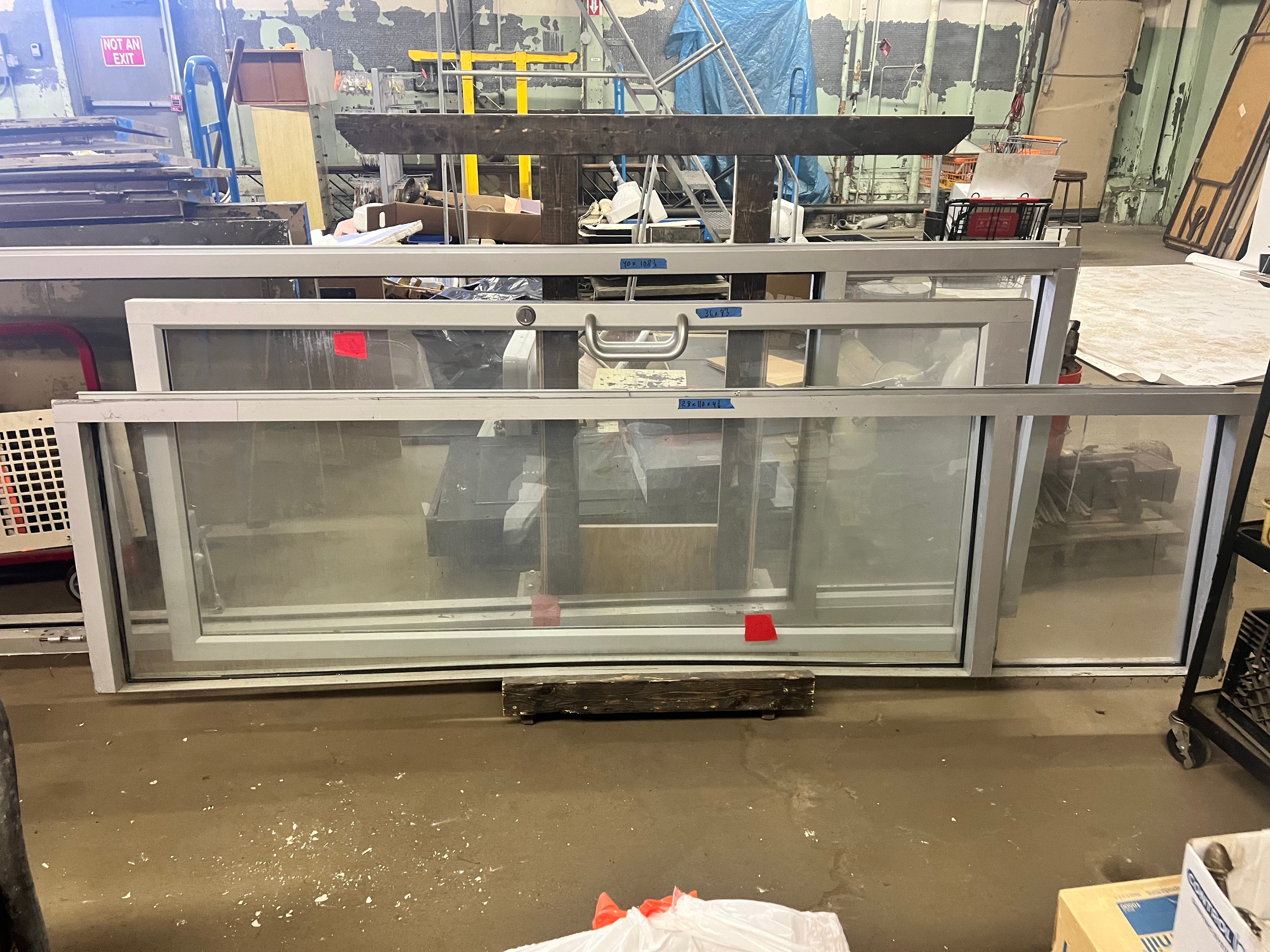 Aluminum Entry door w transom and side light with transom