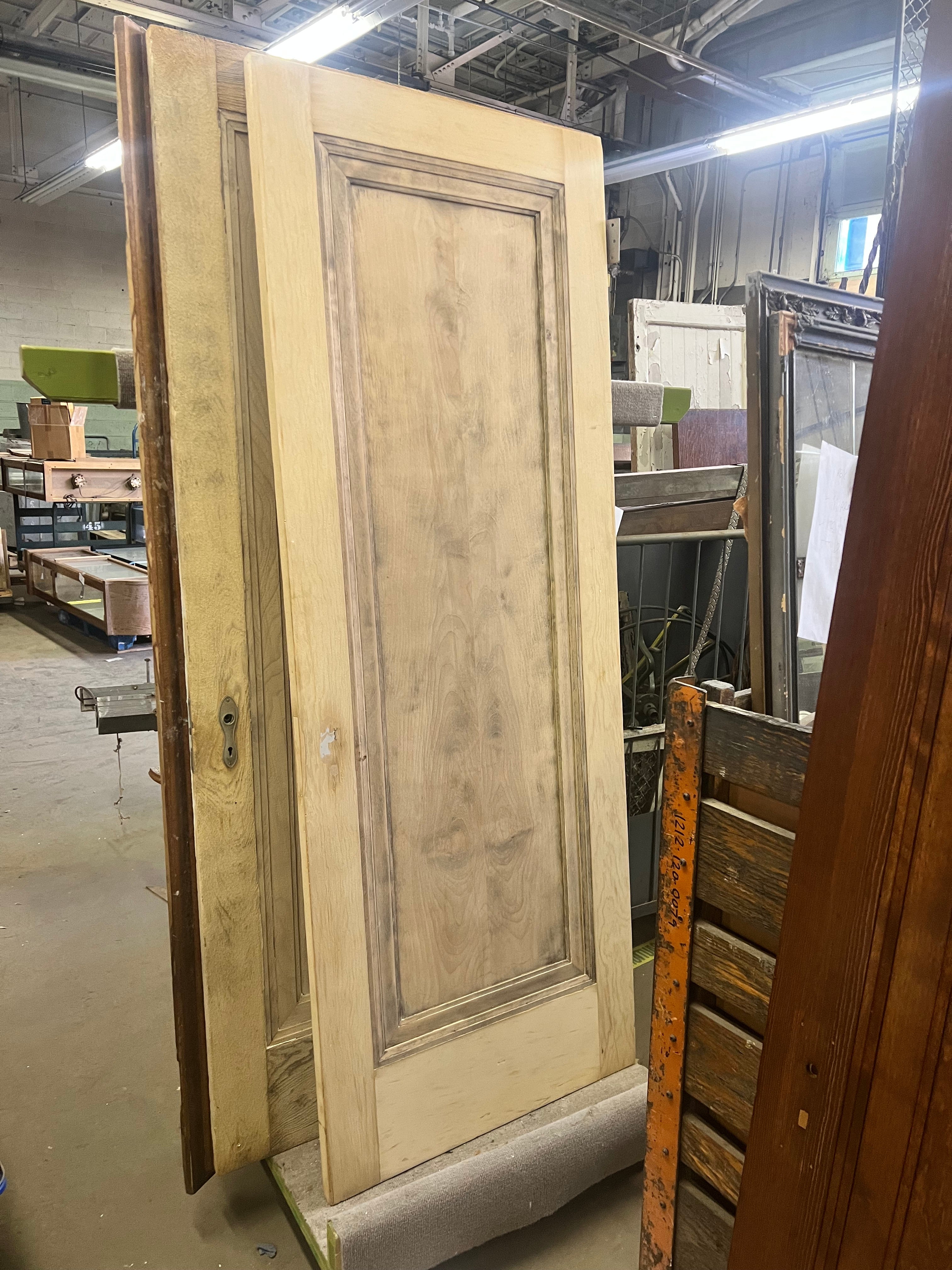One Panel Wood Door