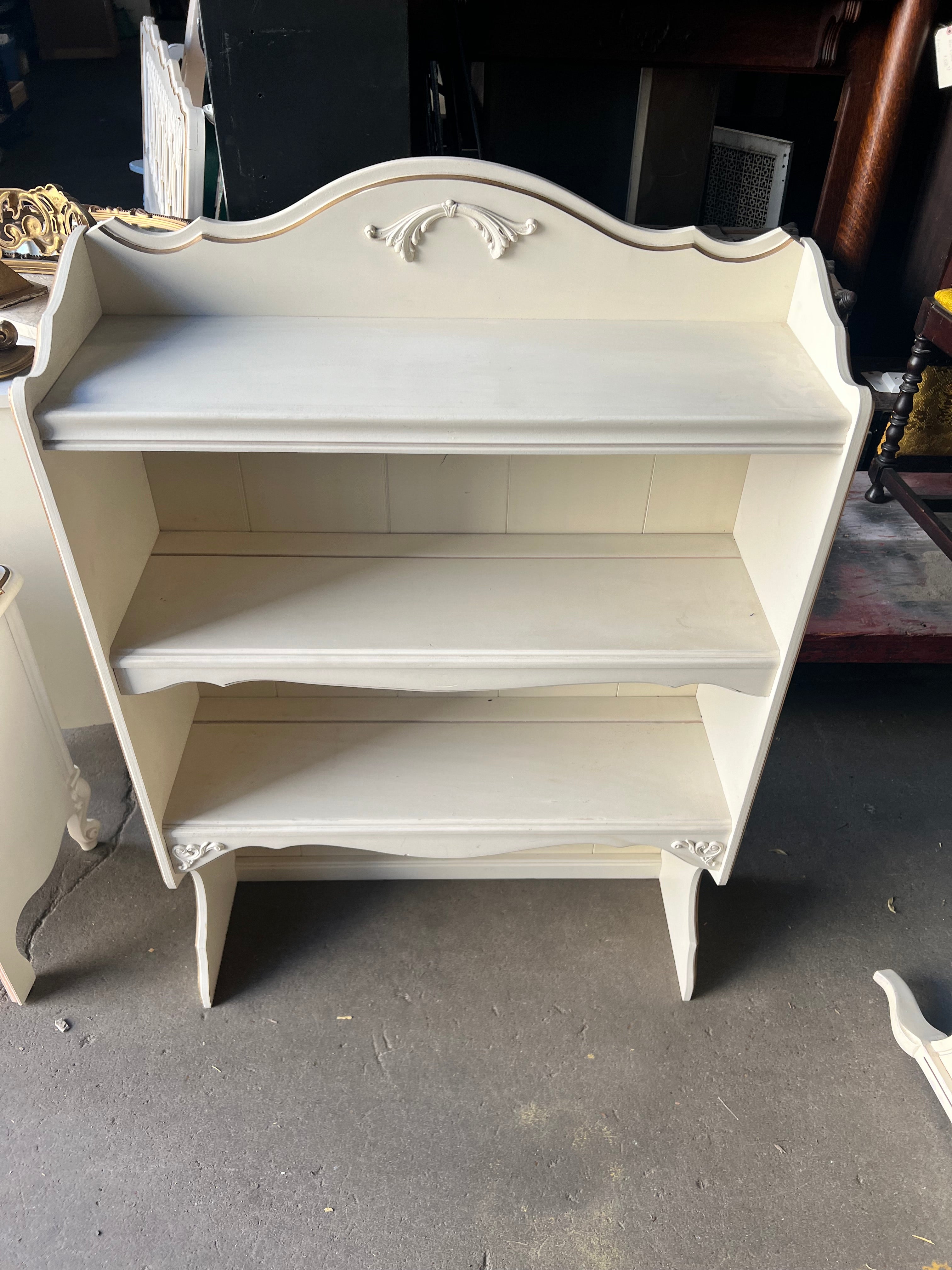 Painted 3 Drawer Hutch