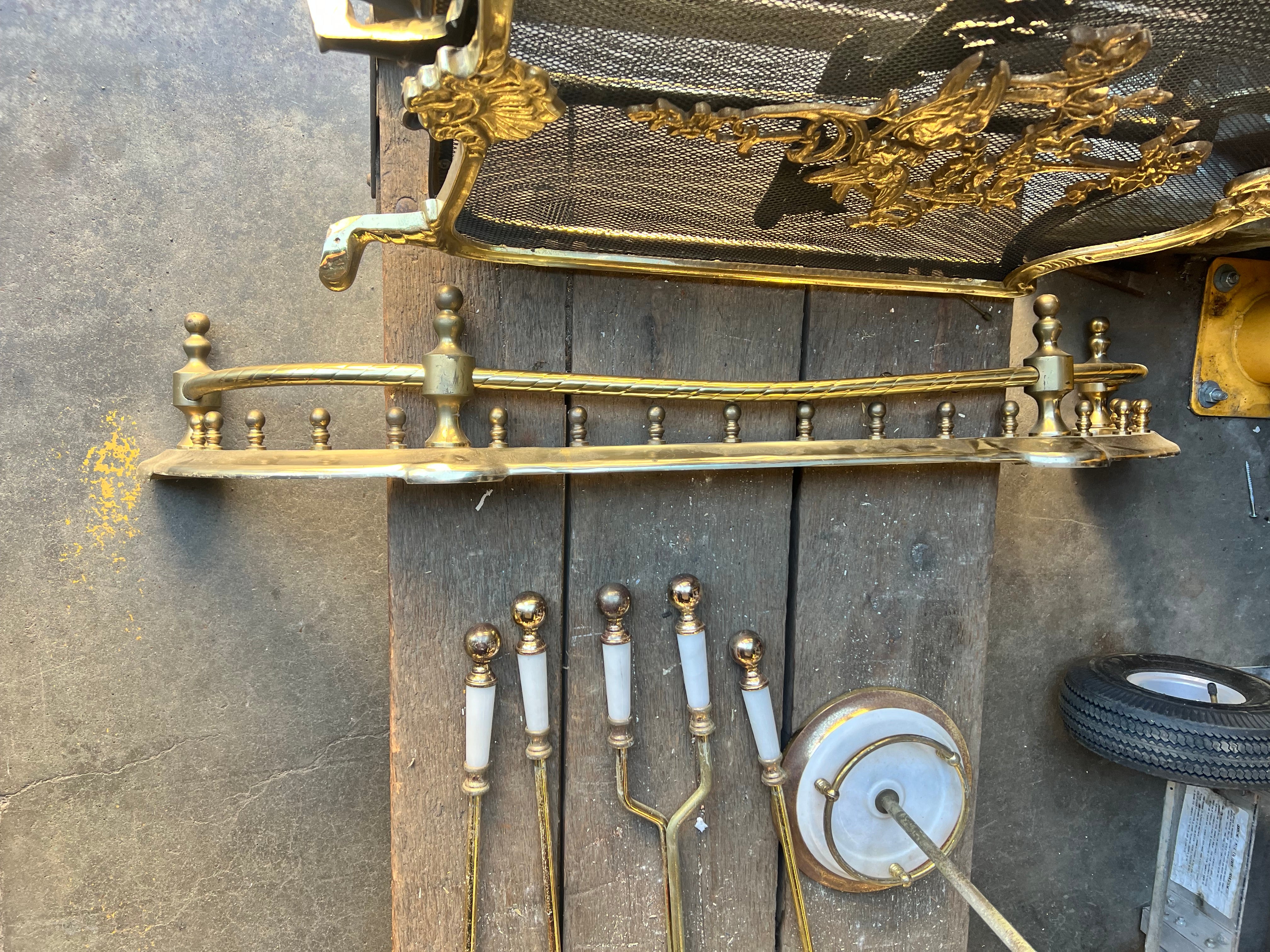 Vintage Fireplace Set