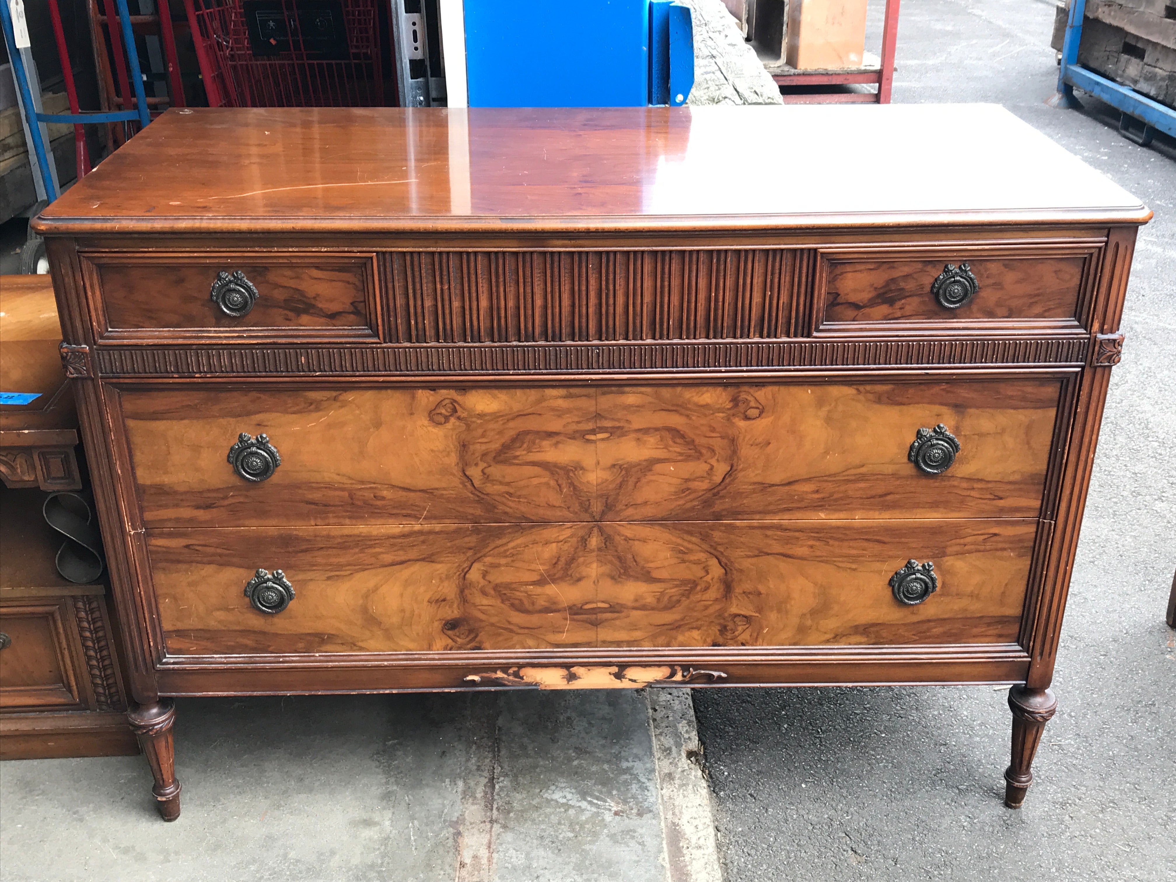 Stained Wooden Dresser