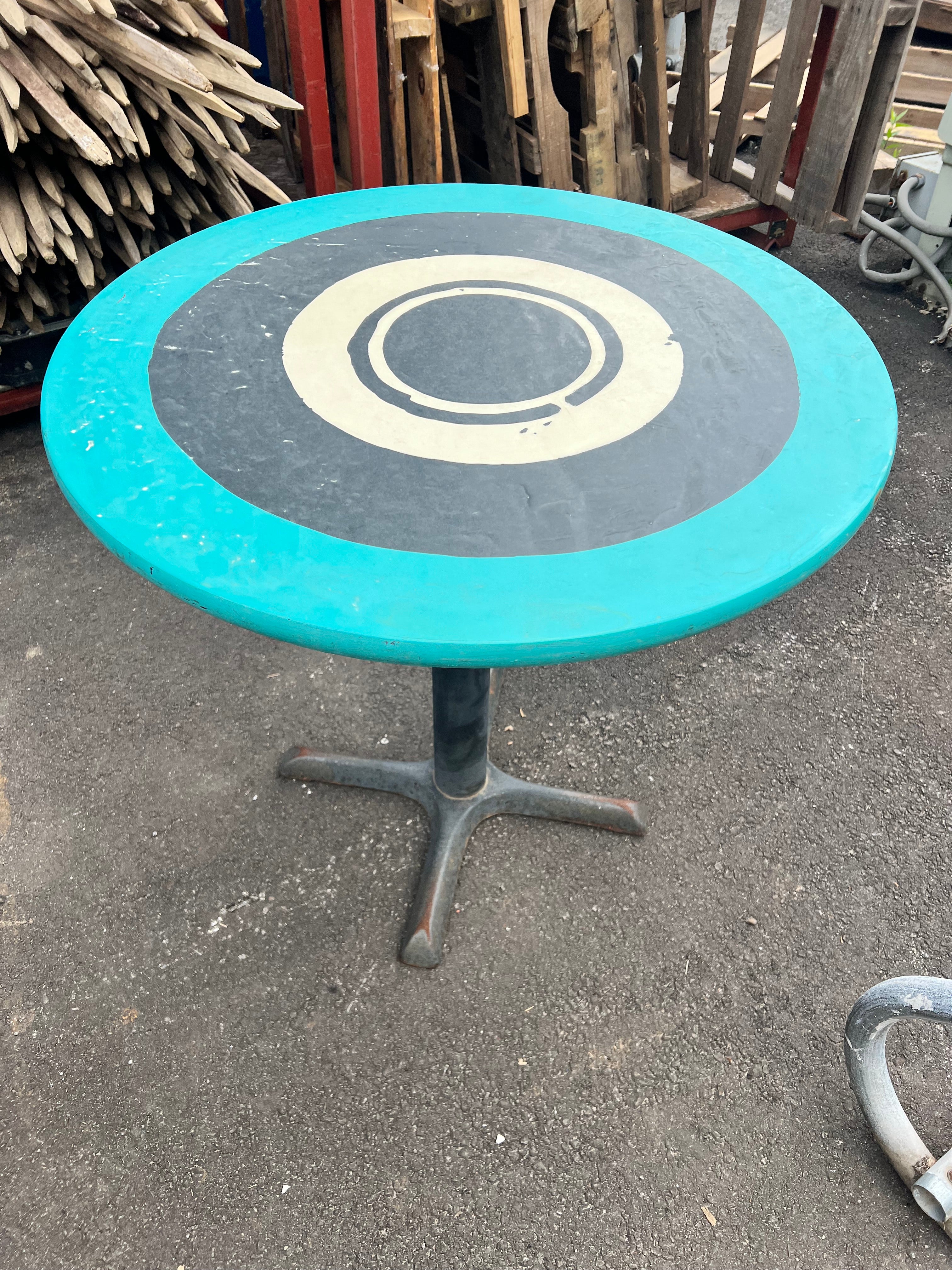 Painted Round Top Table