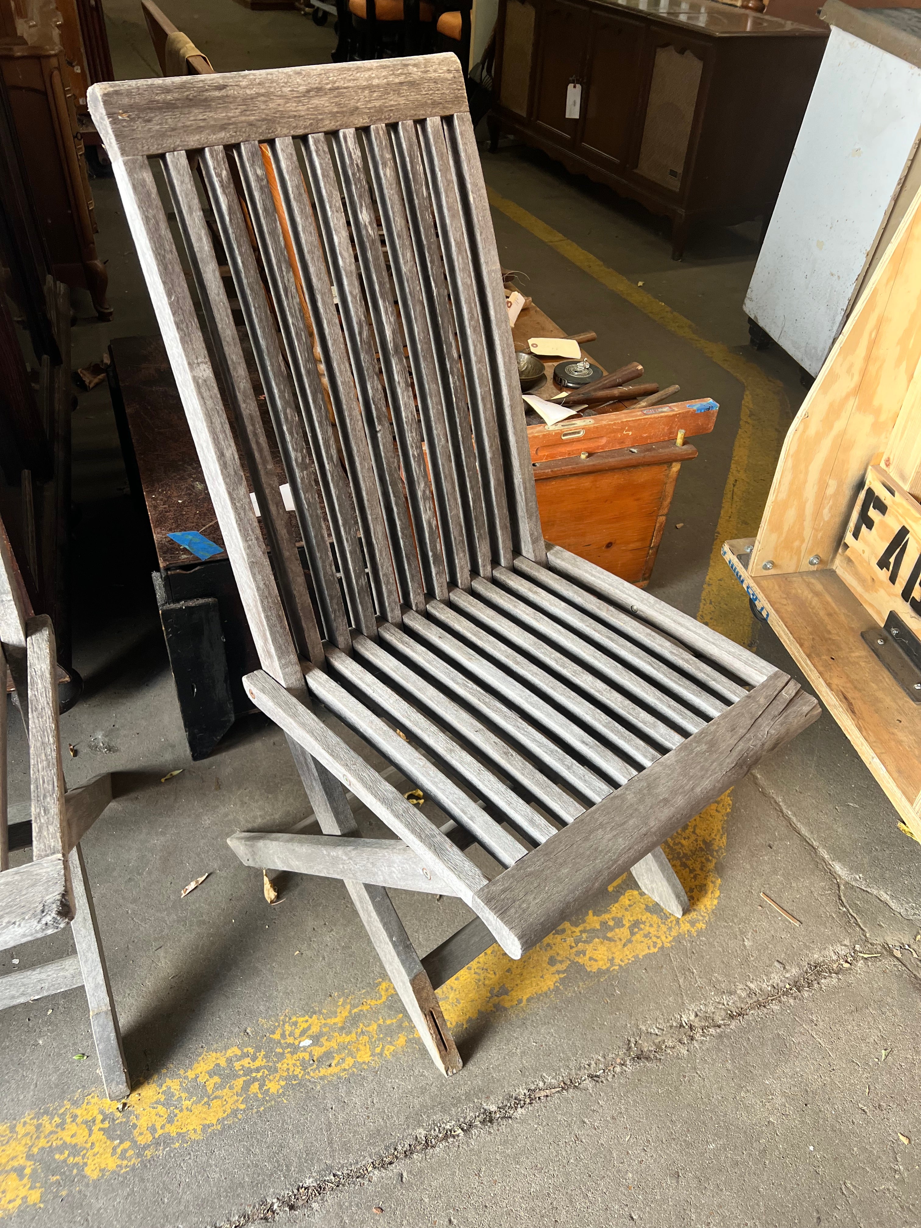 Vintage Wooden Folding Chairs