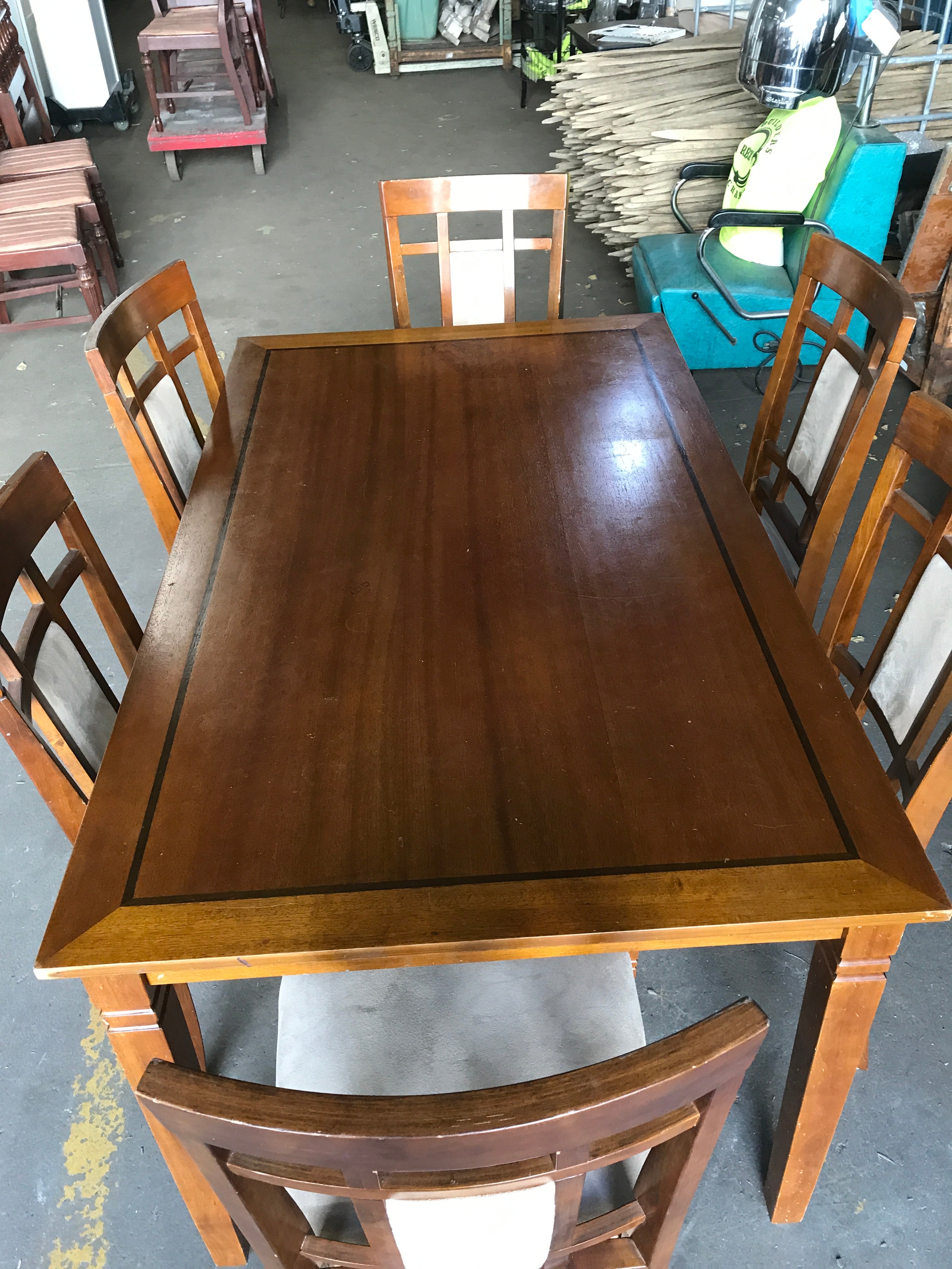 Inlaid Dining Table Set