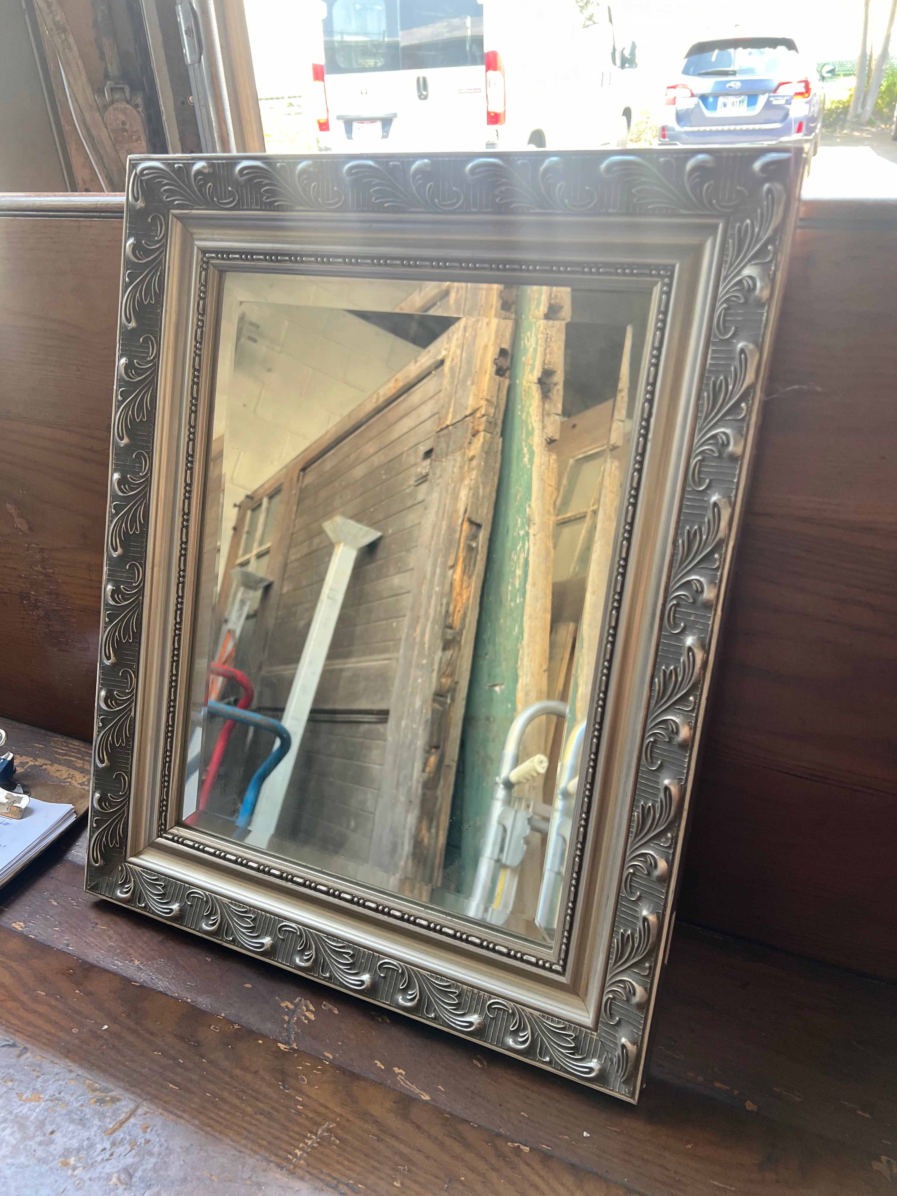 Silver Framed Mirror