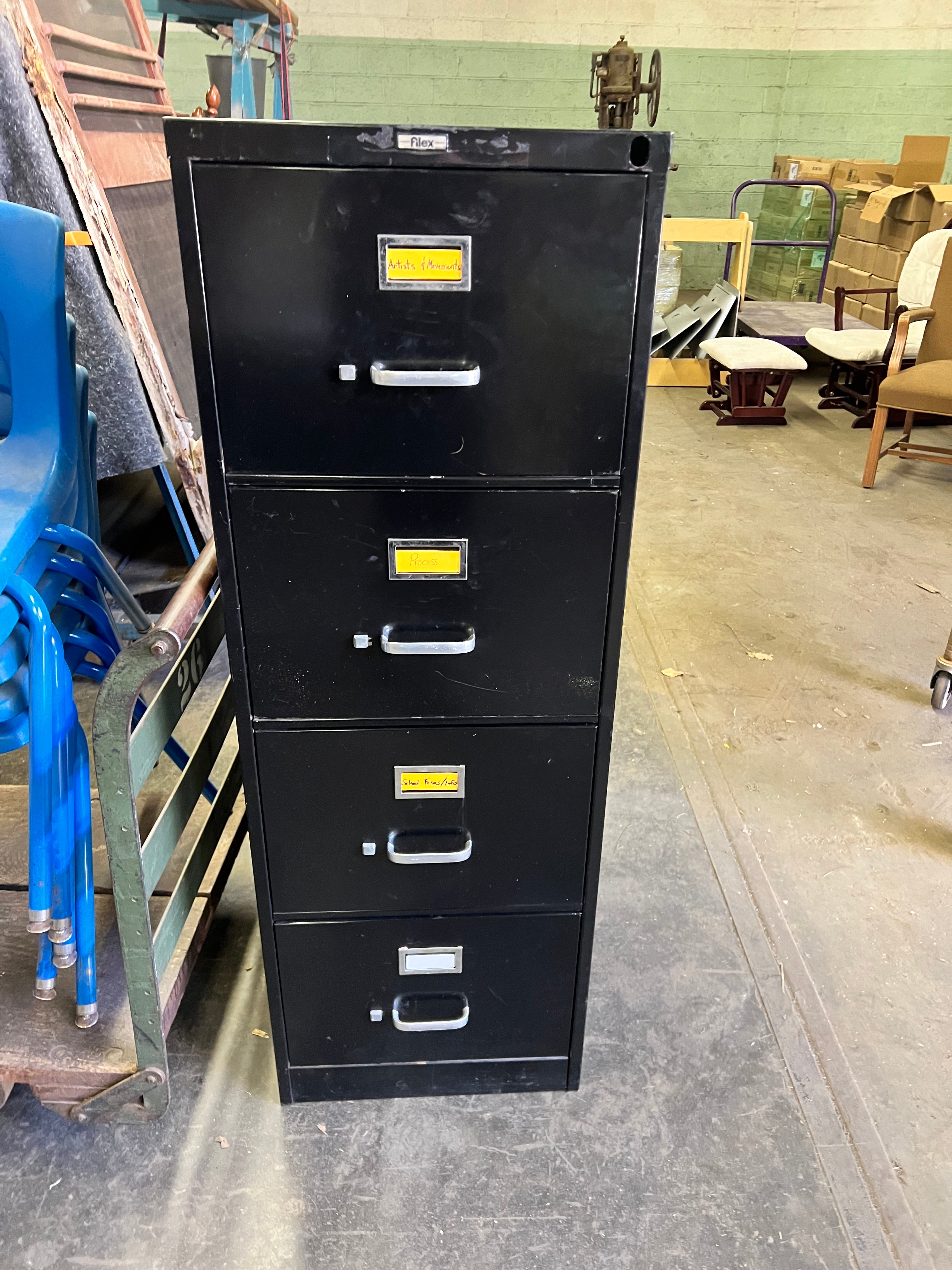 Filex Black Filing Cabinet