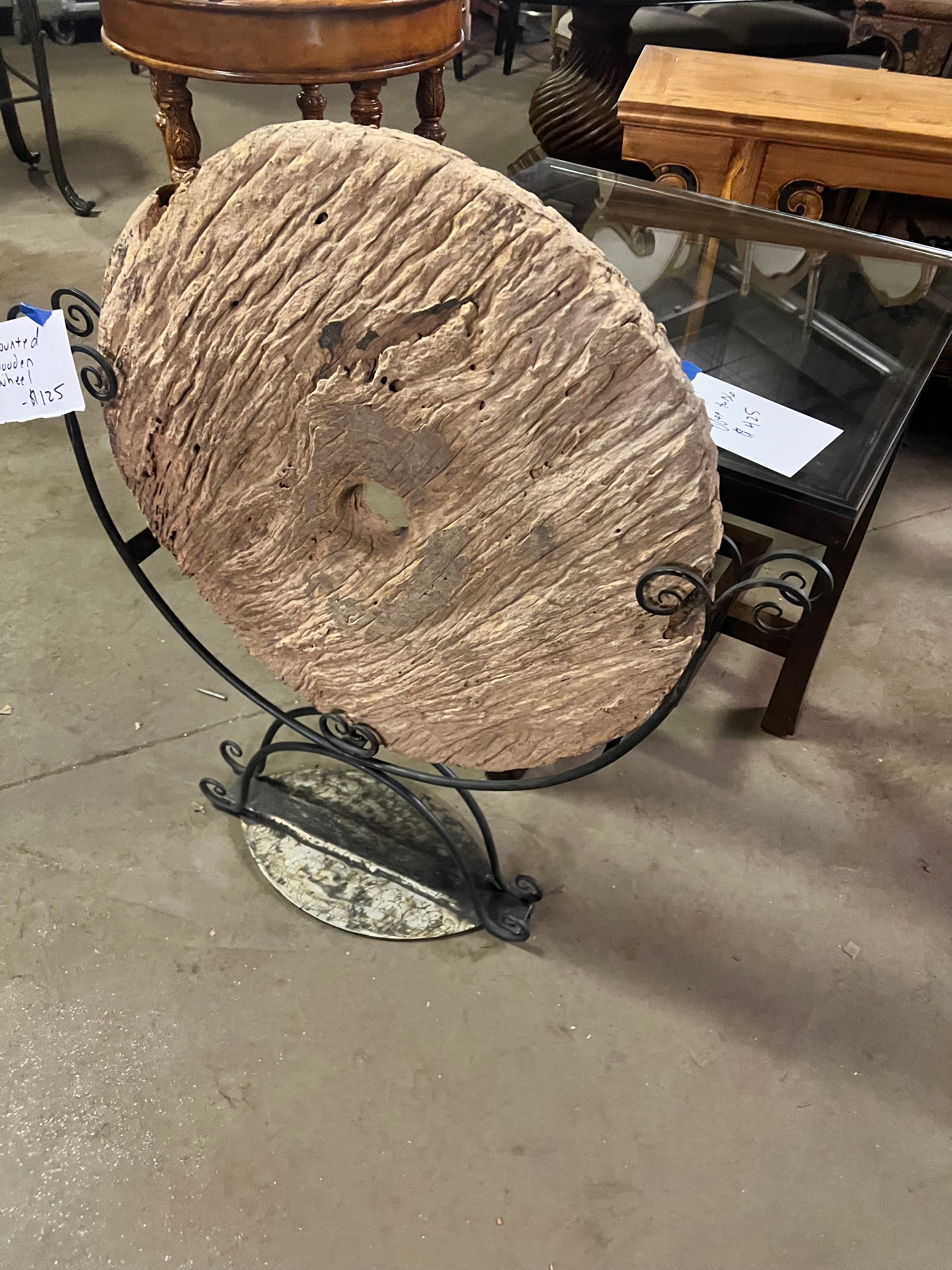 Wood Wheel Display