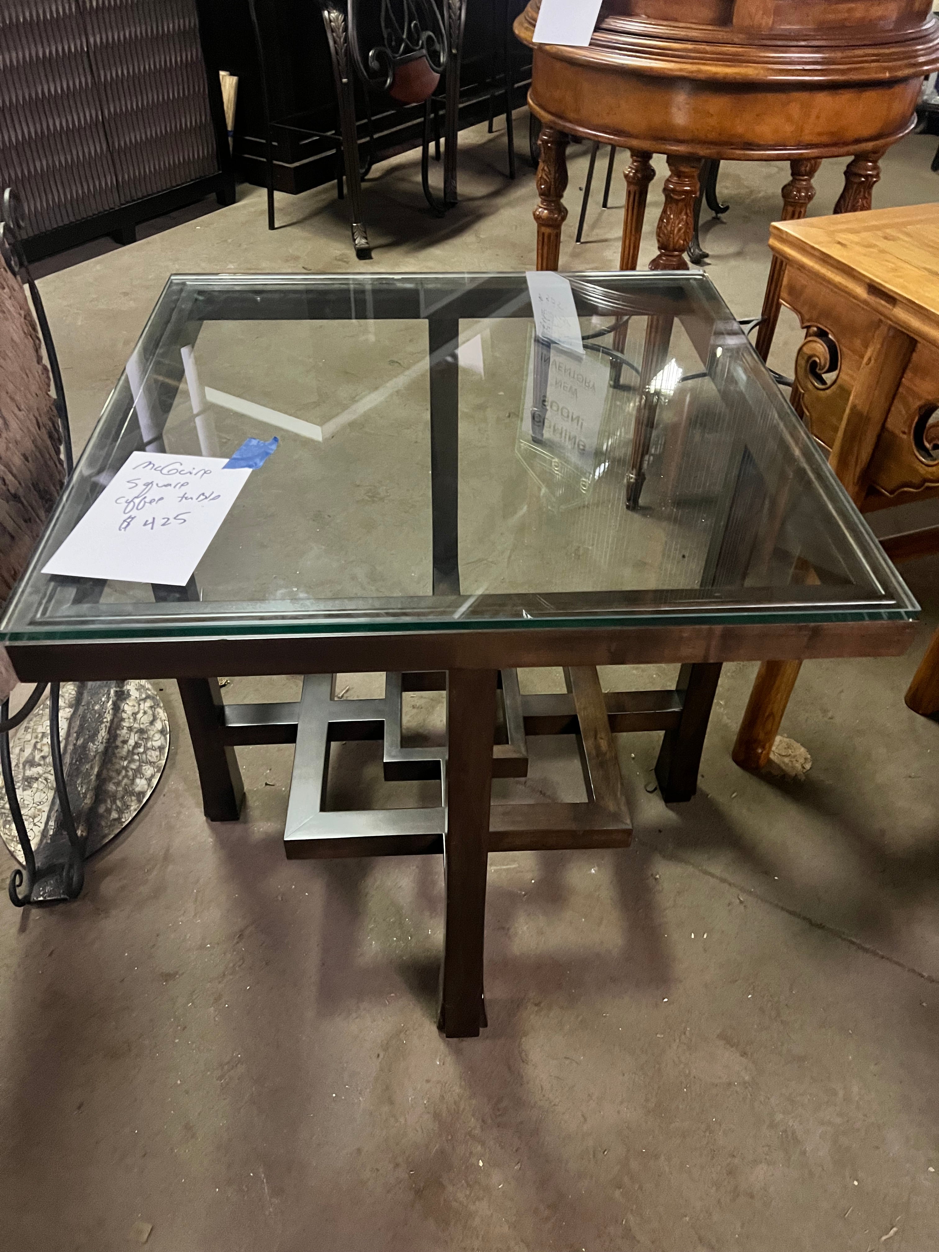 Glass Top Coffee Table