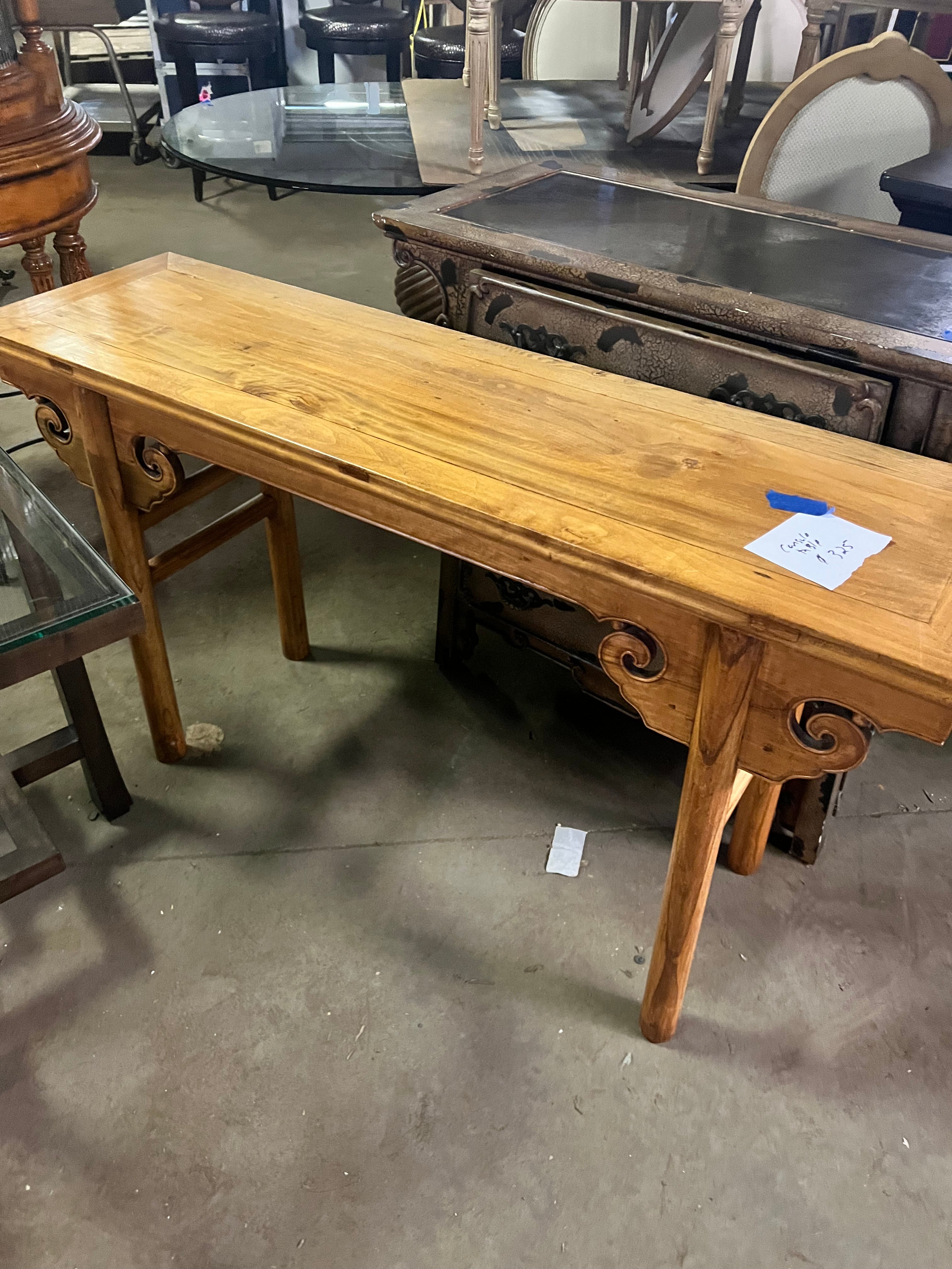 Stained Console Table