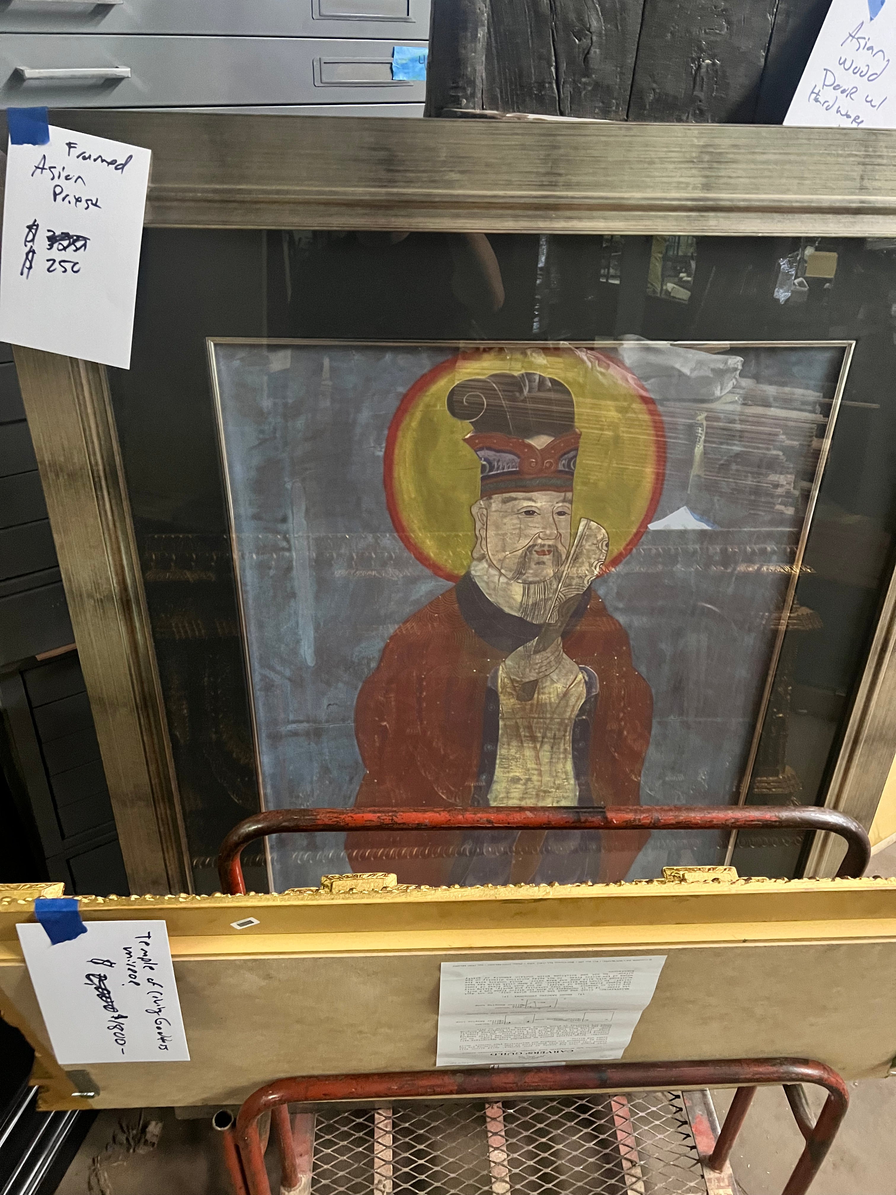 Asian Priest Painting