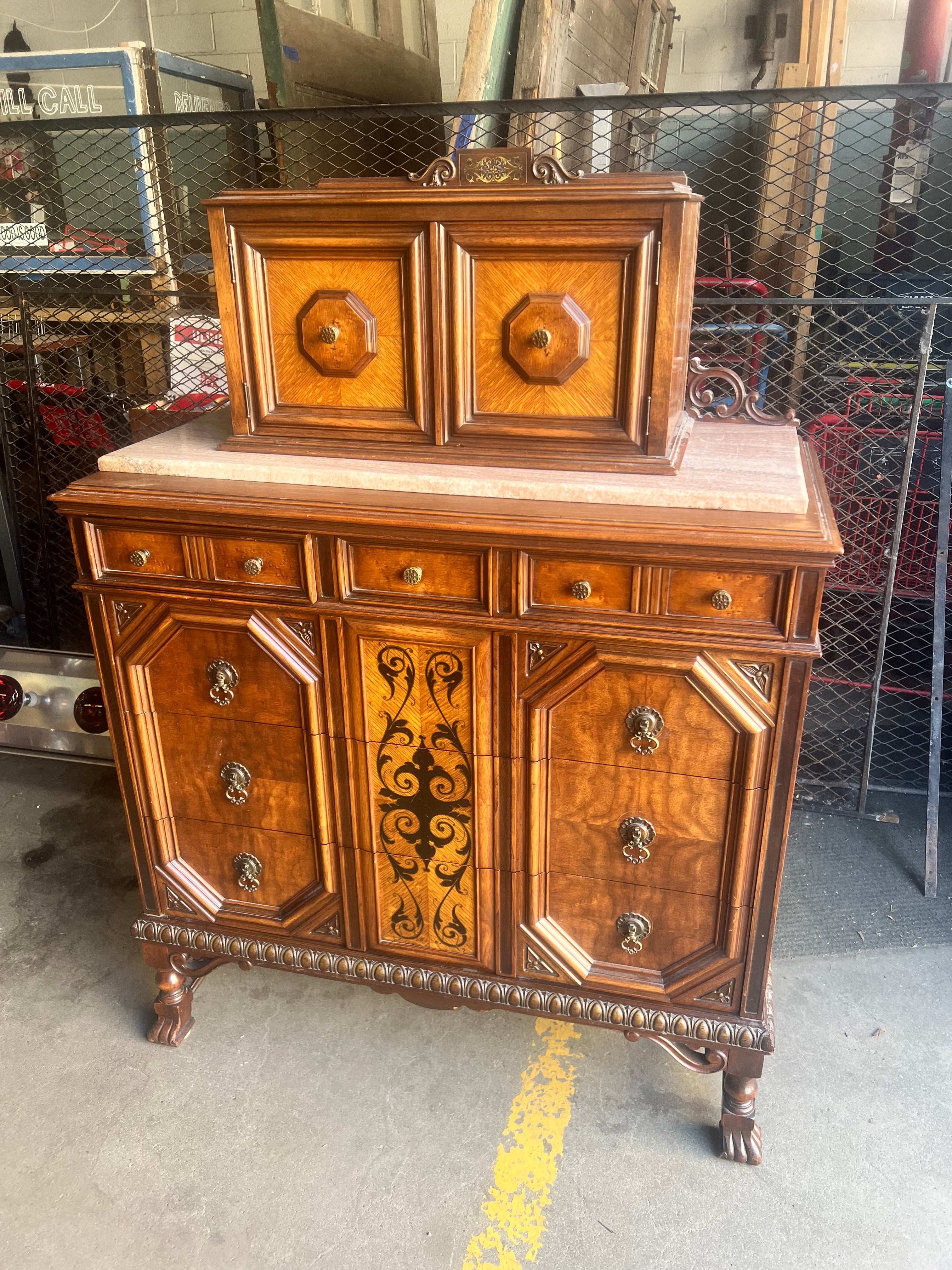 Antique Stained Oak Dresser