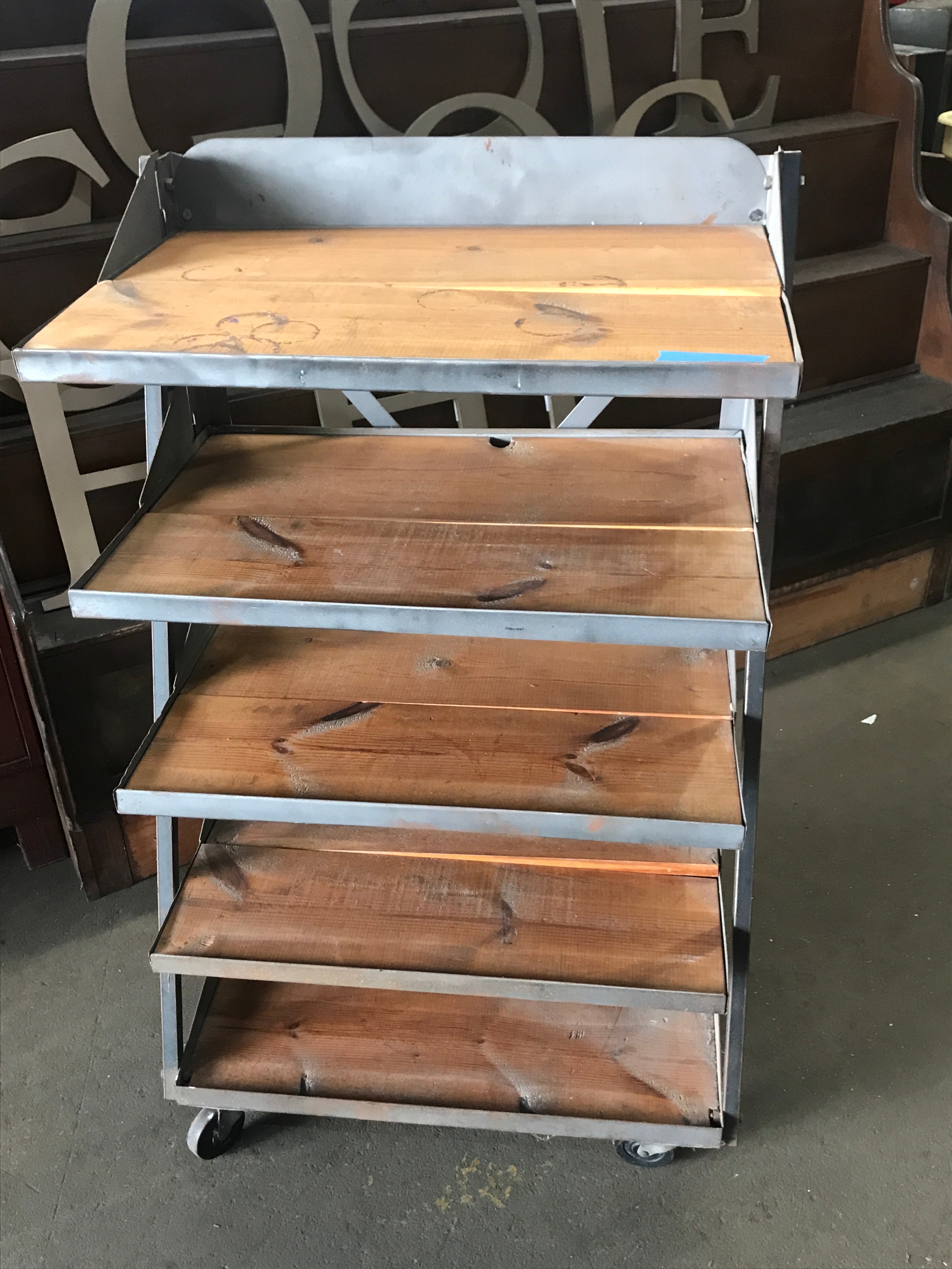 Five Shelf Rolling Cart