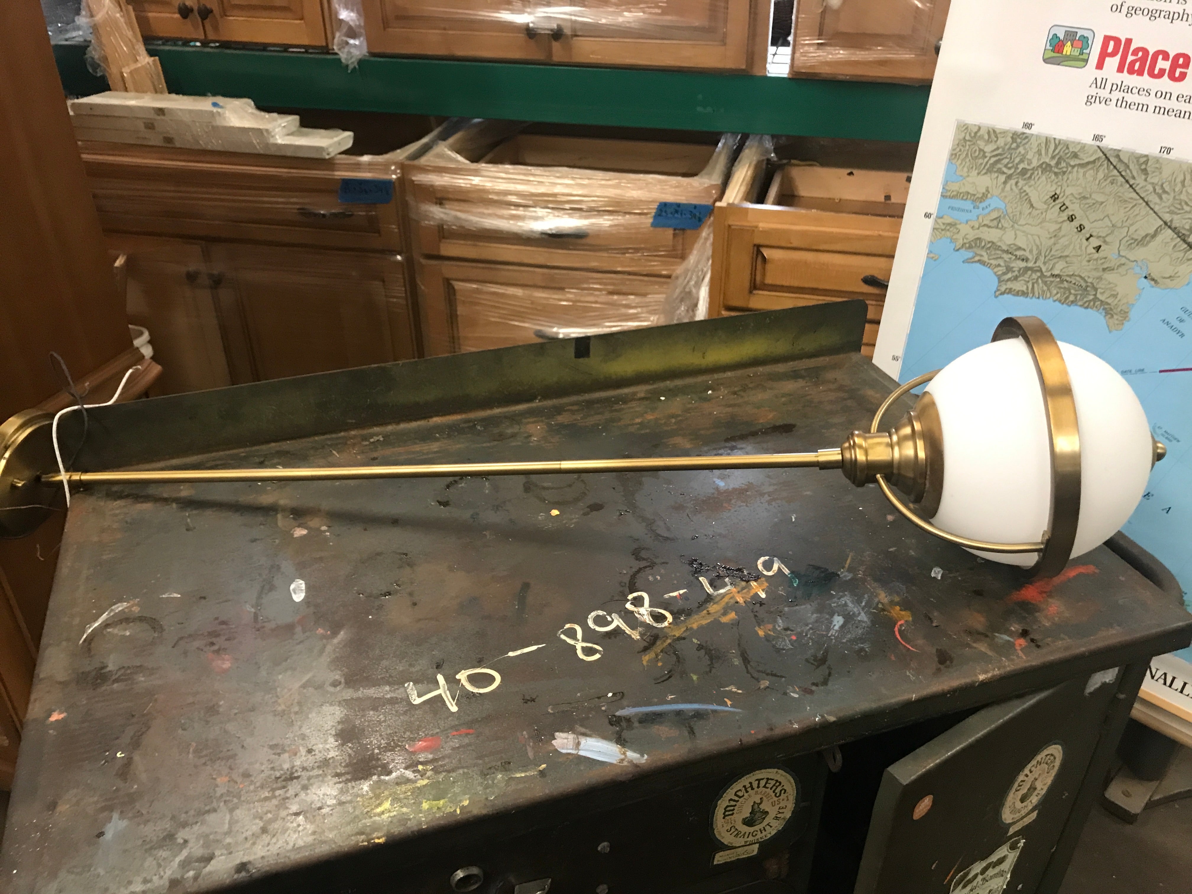 Brass Globe Light
