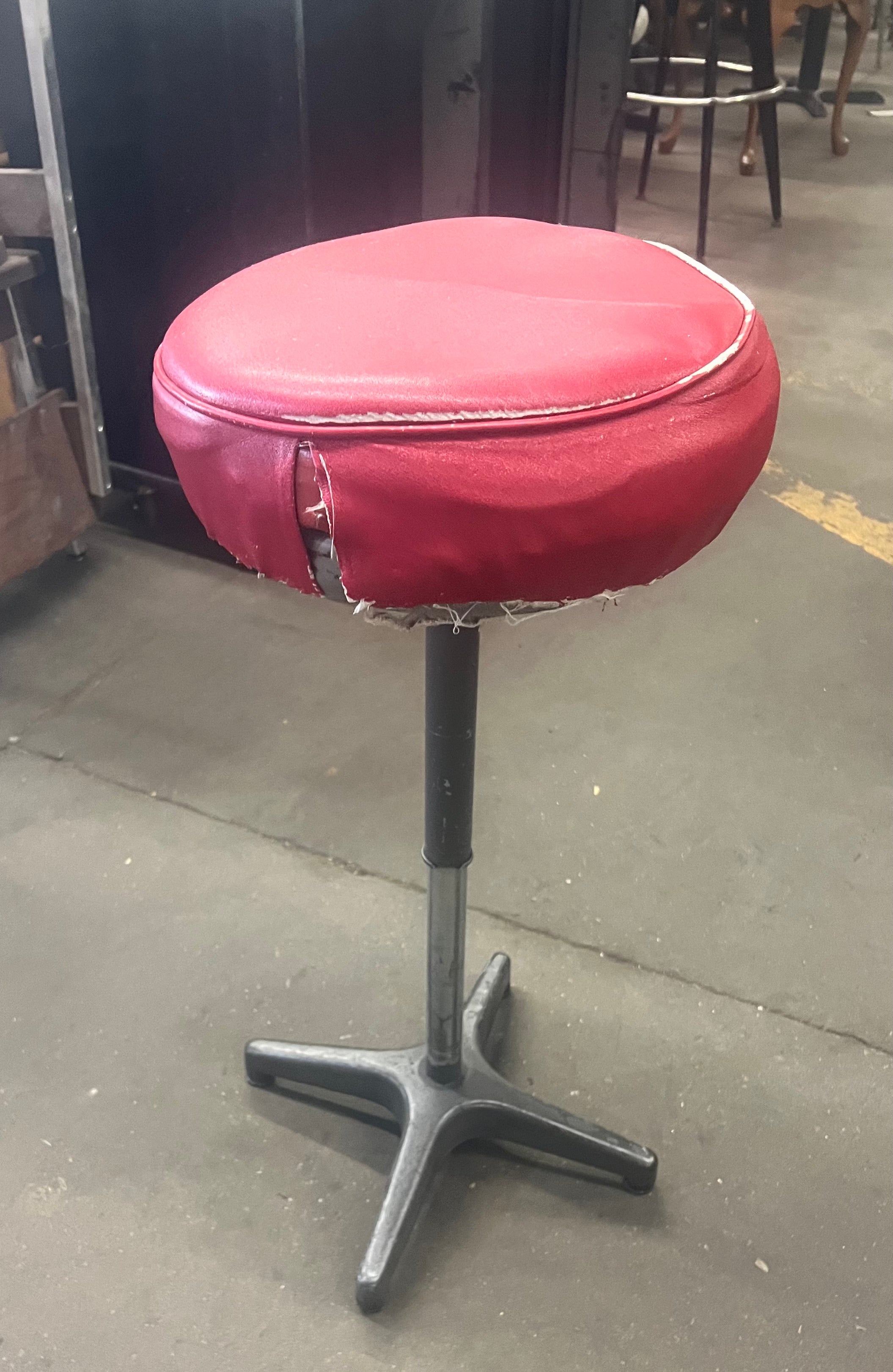 Adjustable Leather Stool