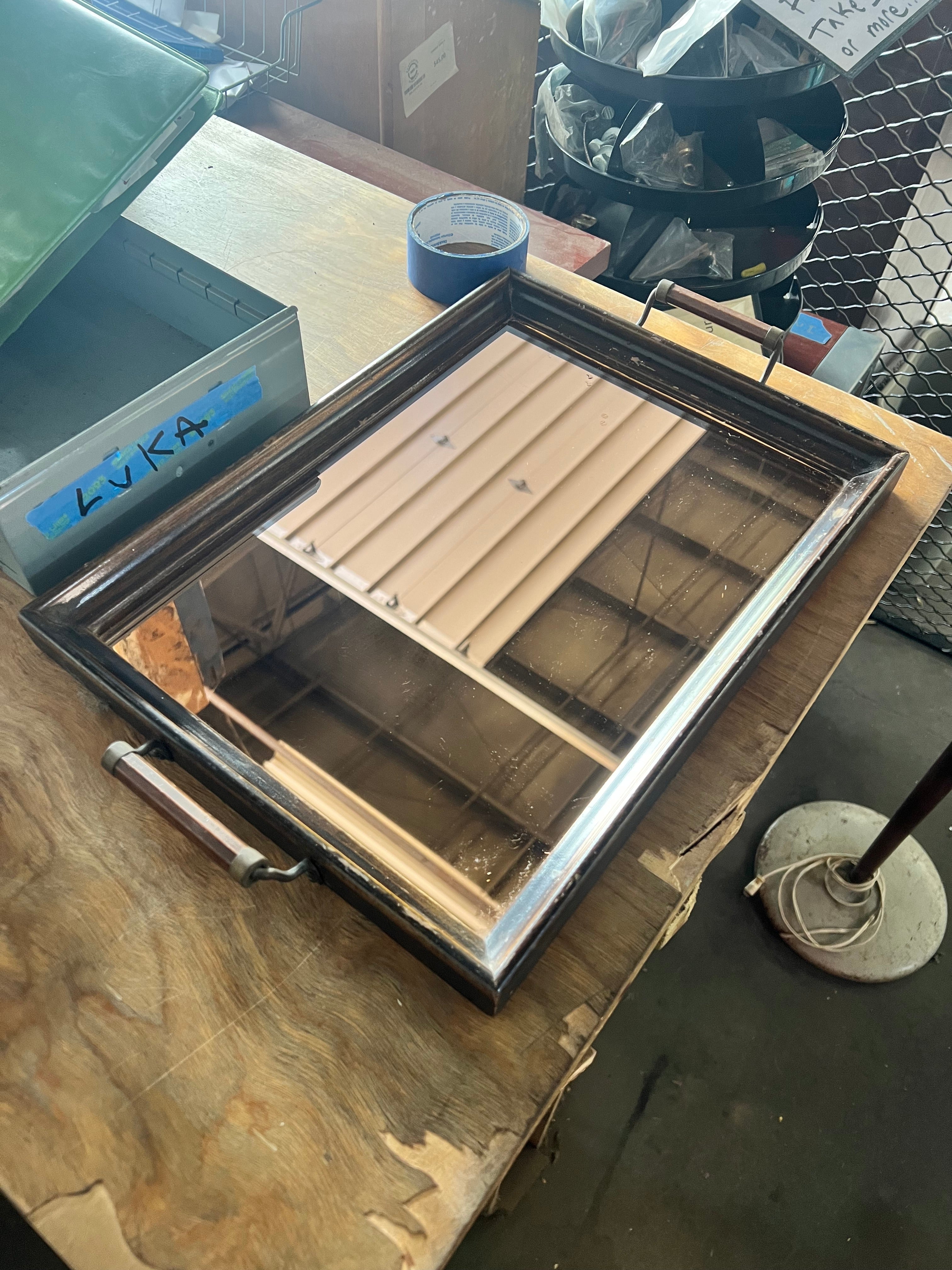 Bronze Tray w Mirror