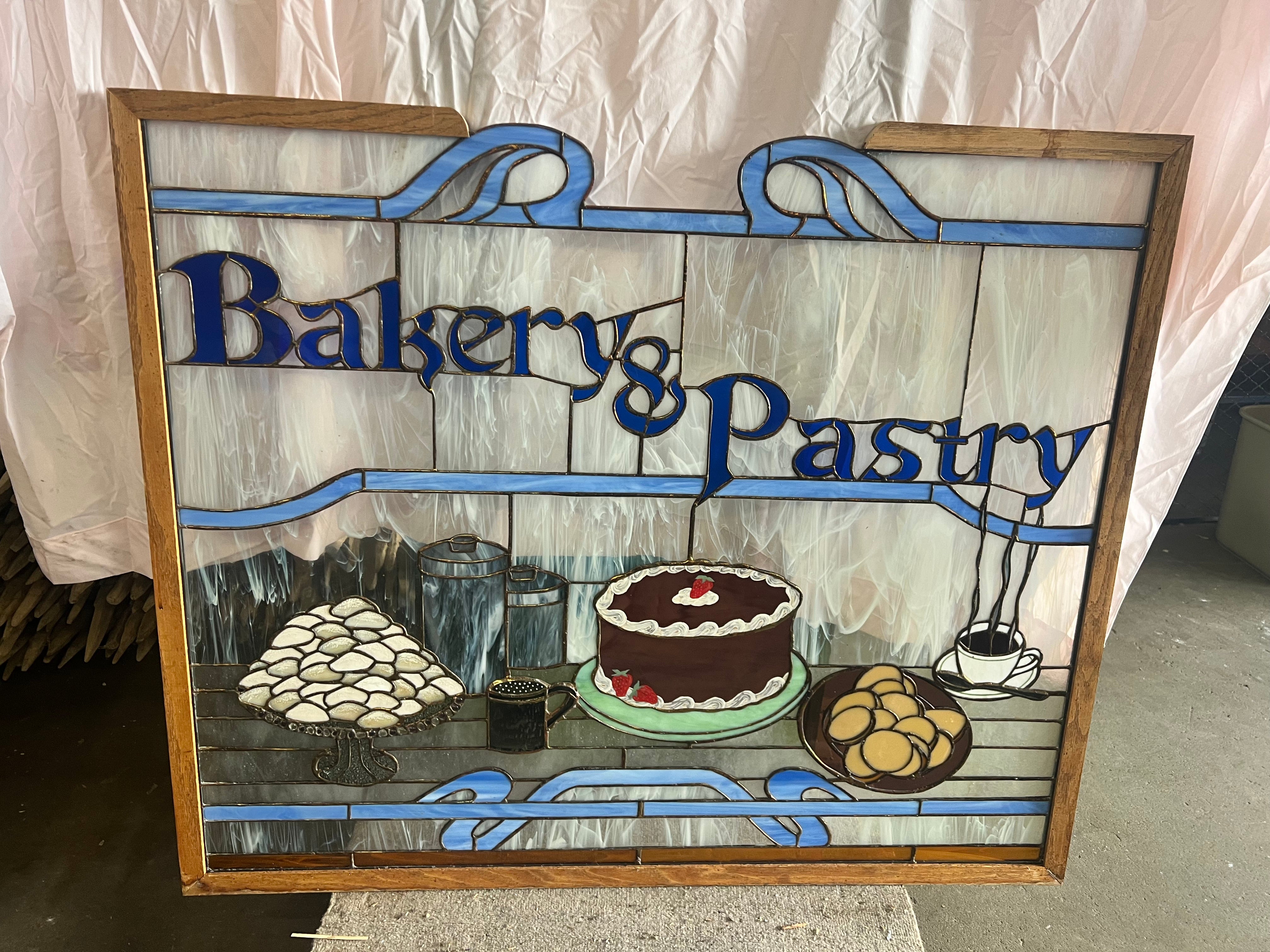 Bakery & Pastry Stained Glass Window
