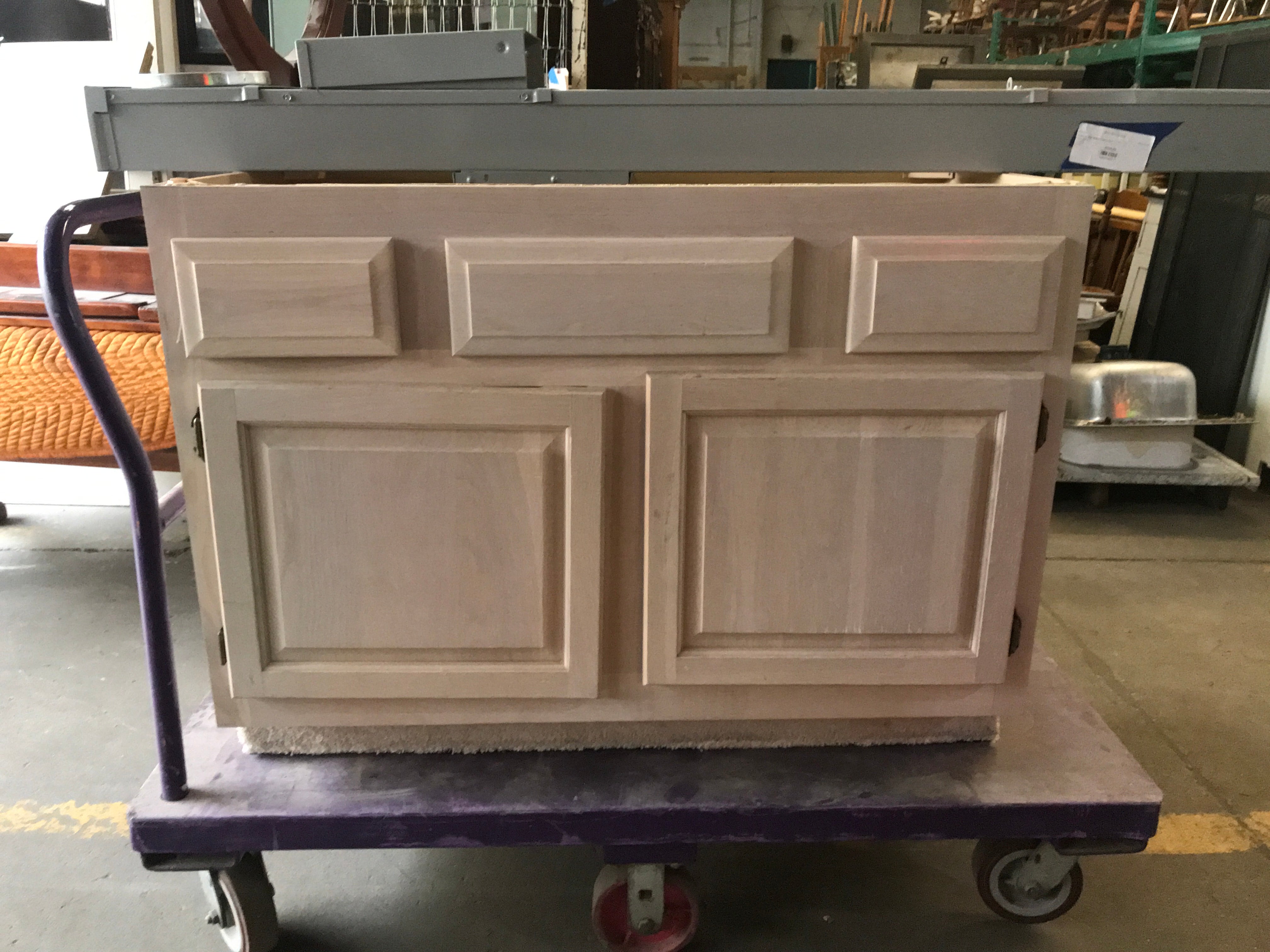 White Oak Stained Base Cabinet