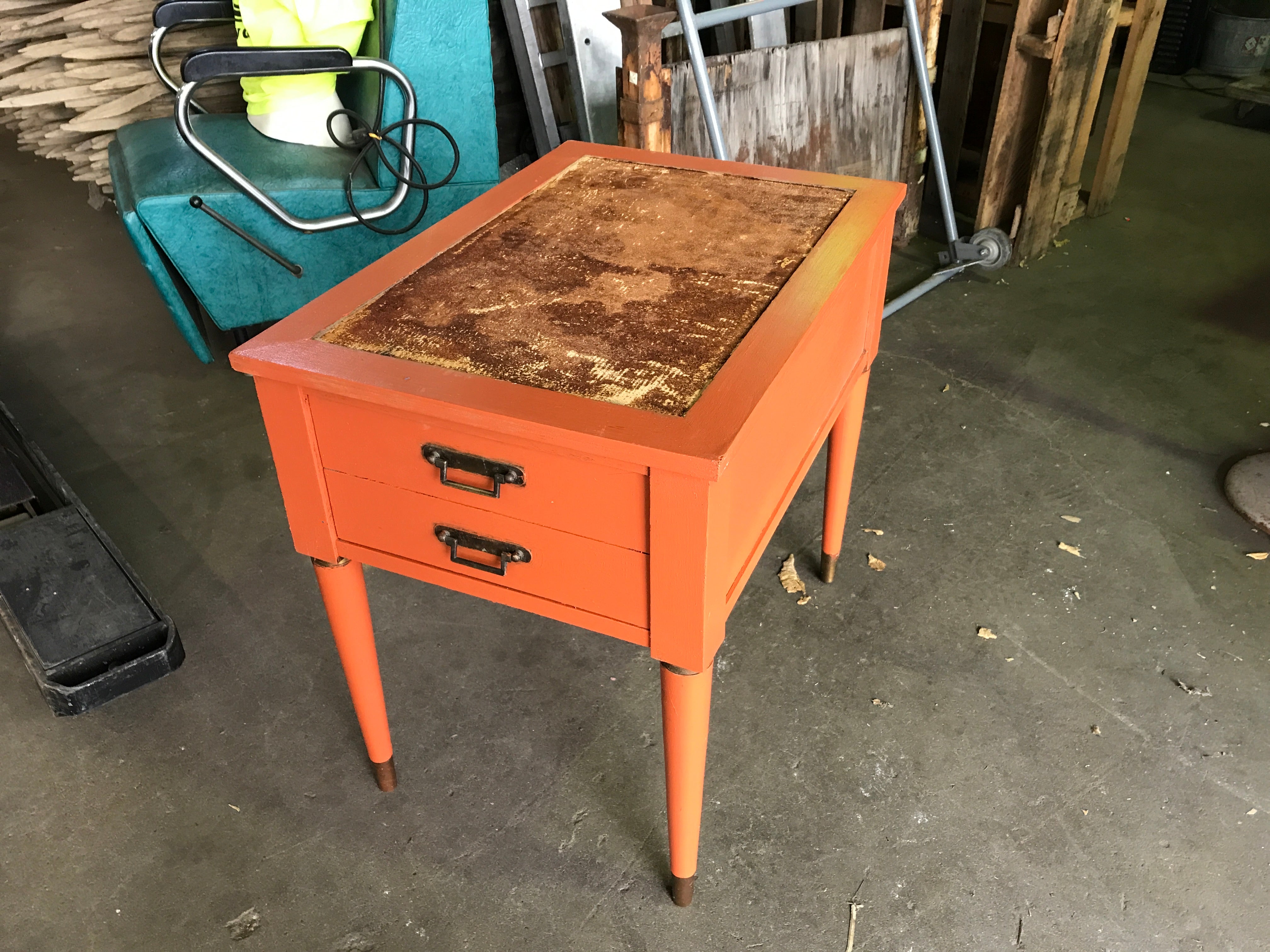 Painted Side Table