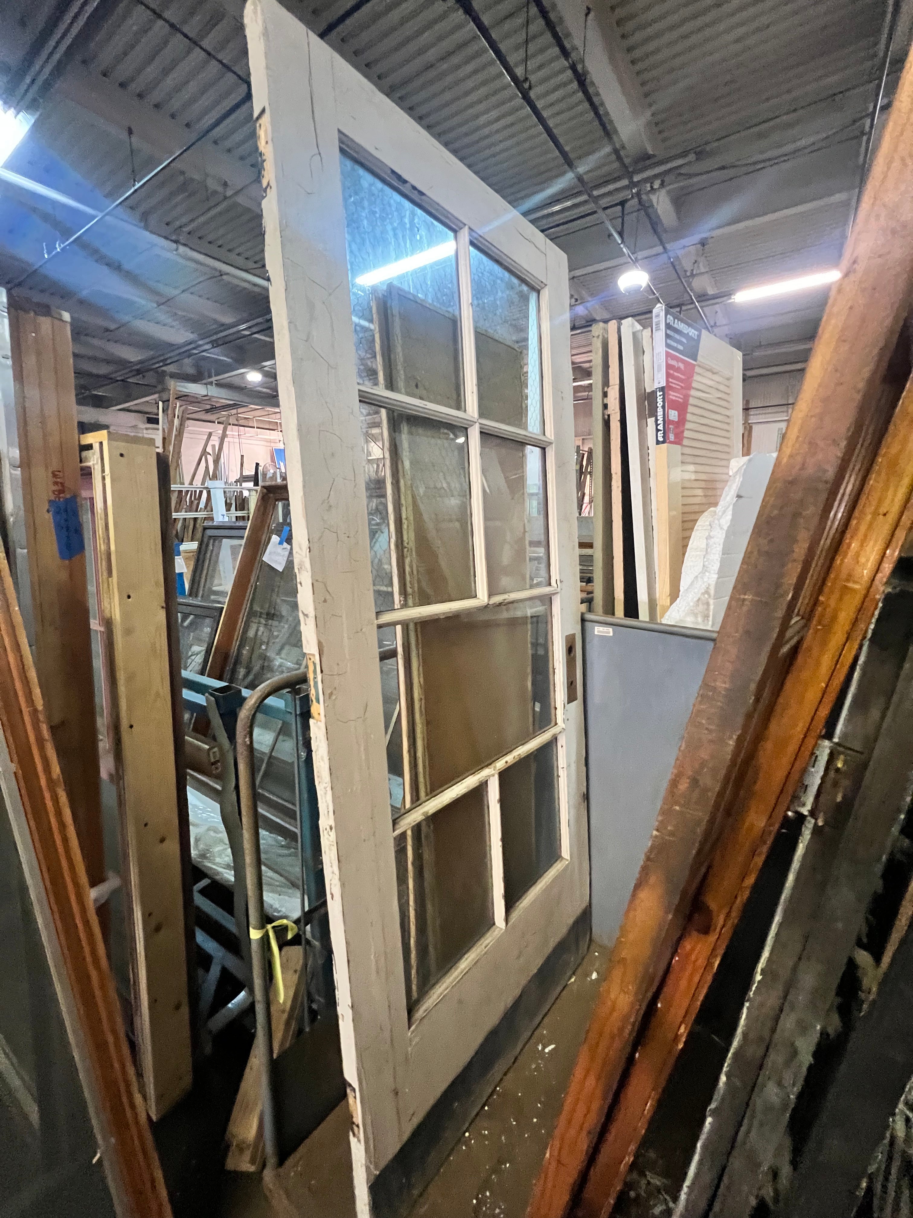 Painted Commercial Door w Glass