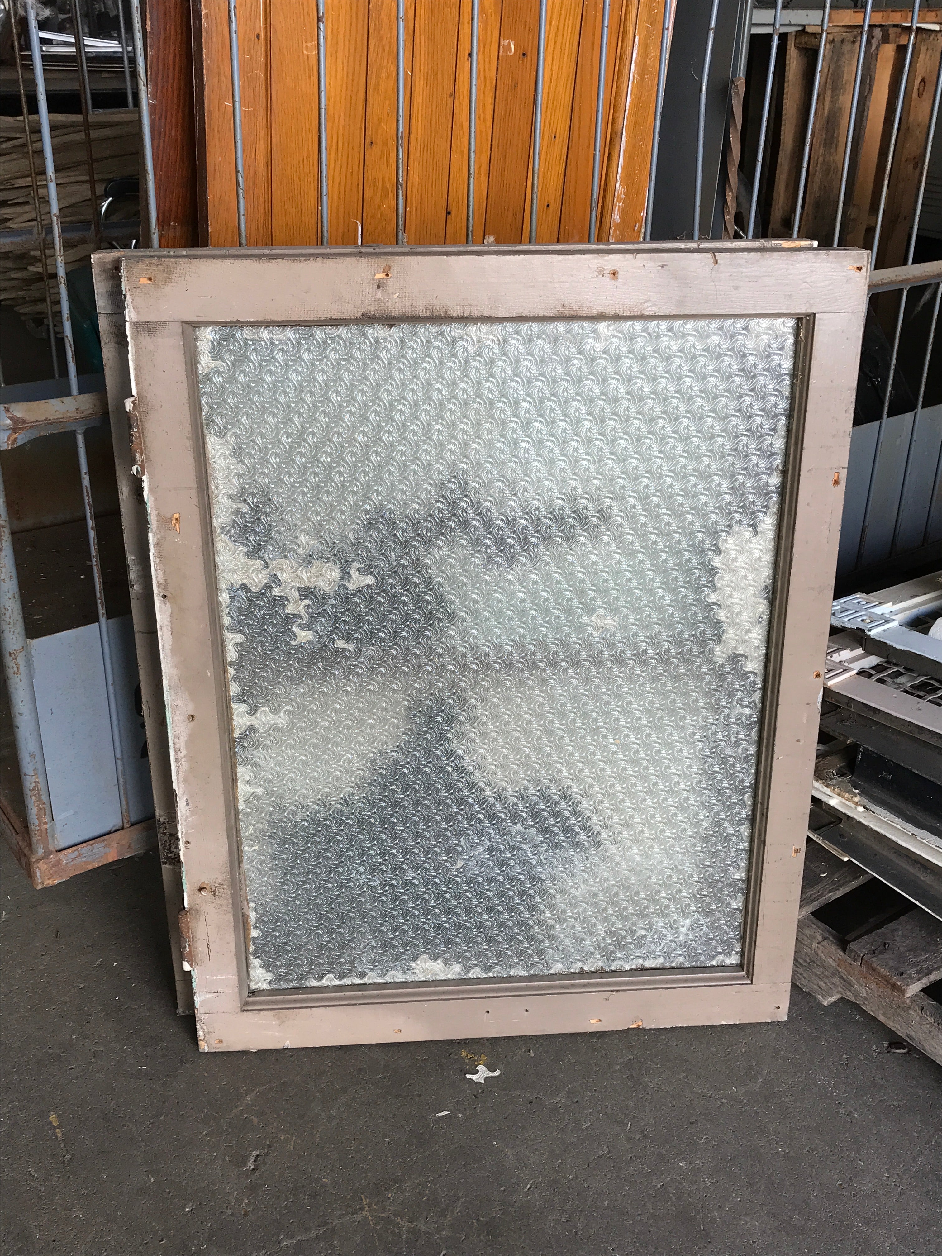Textured Glass Window Pane