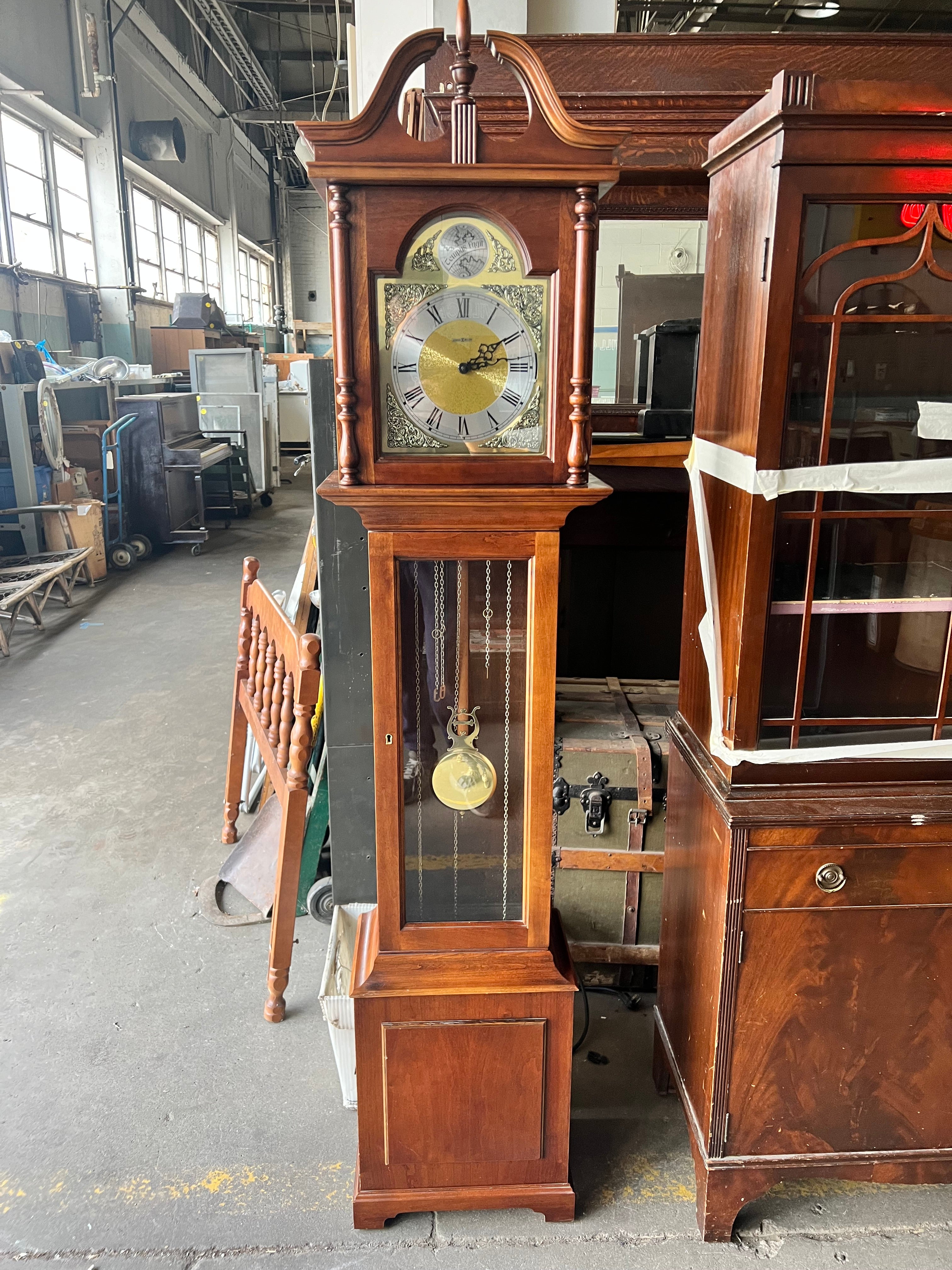 Howard Miller Stained Grandfather Clock