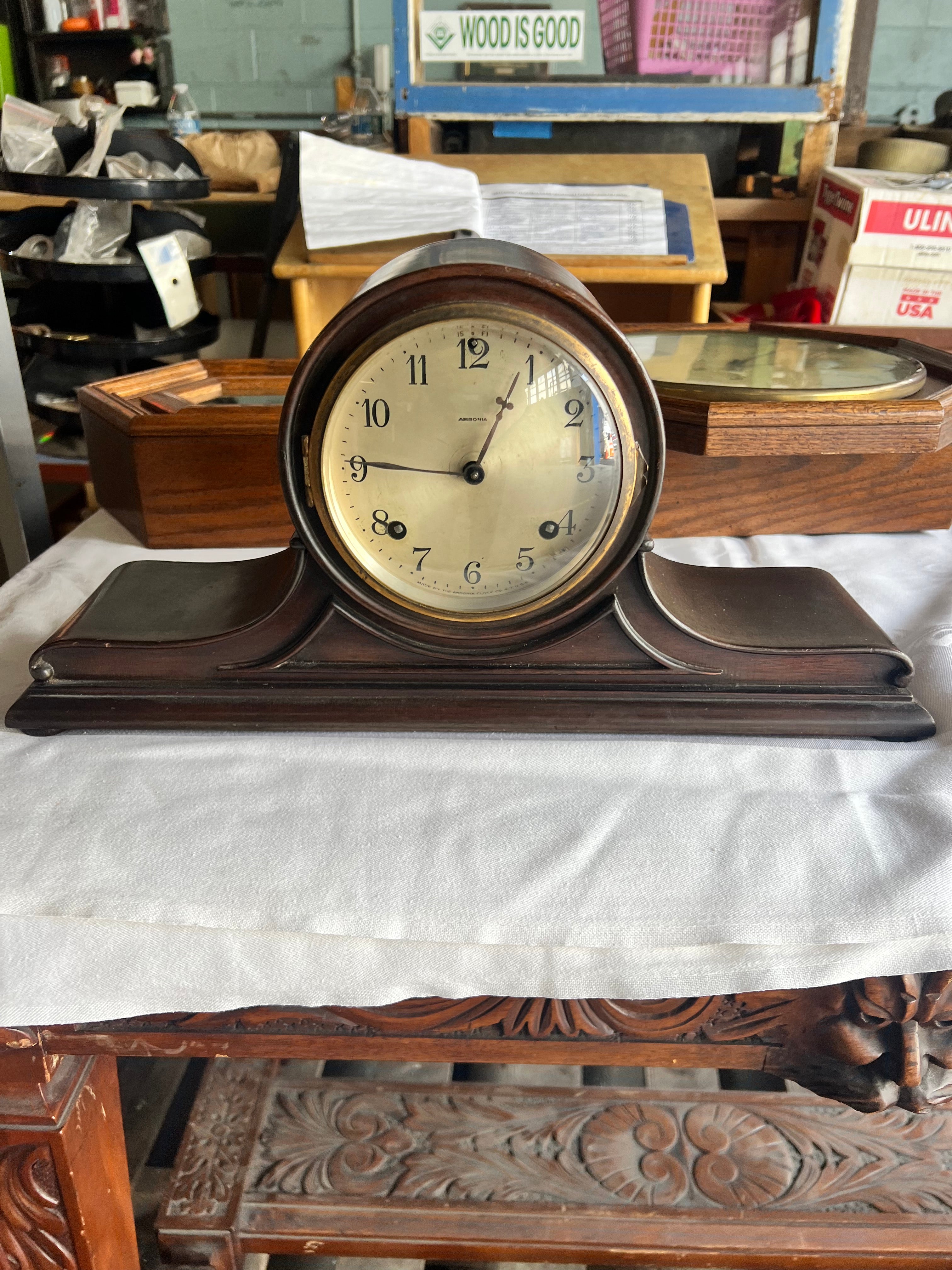 Stained Masonia Clock