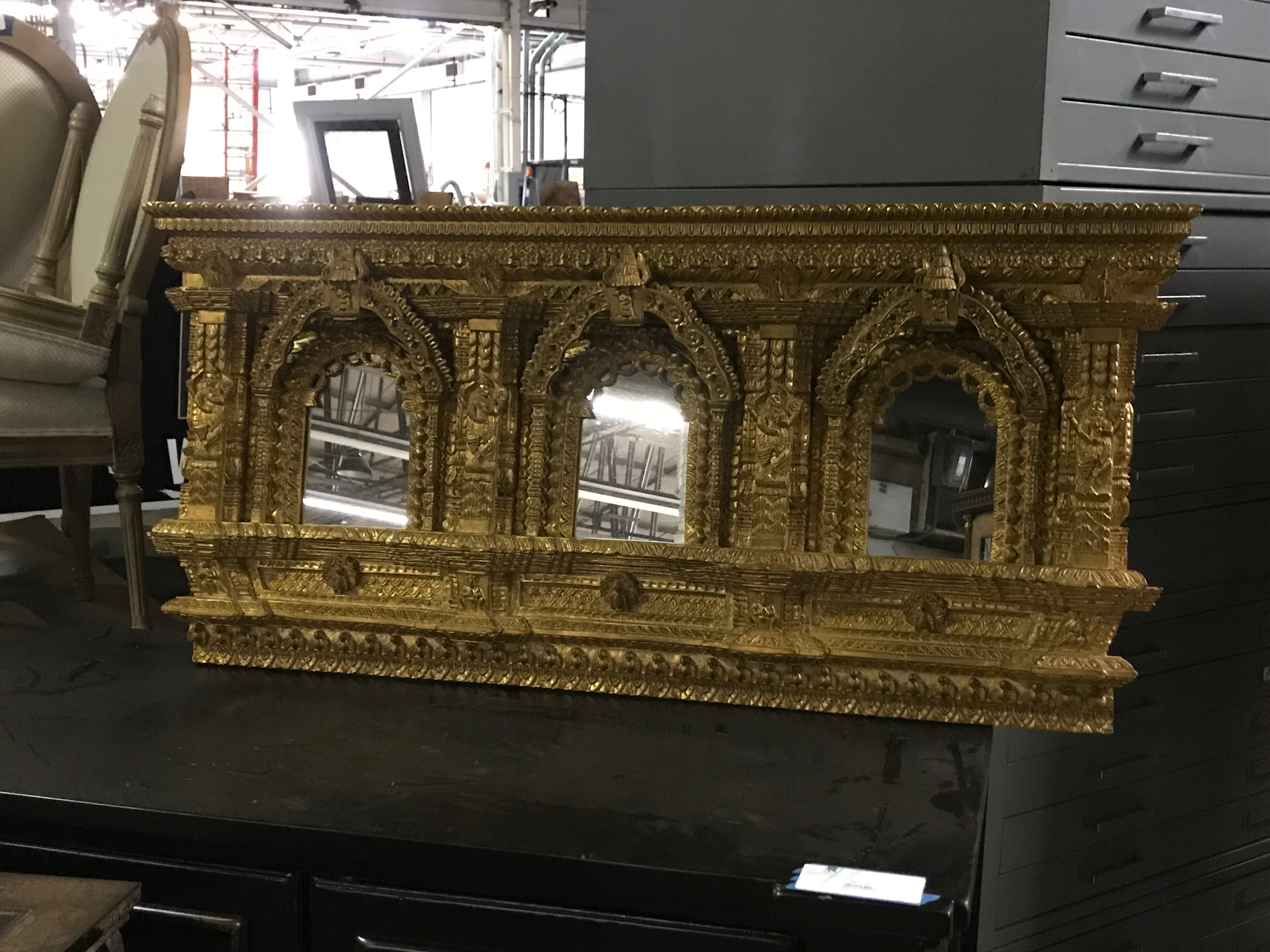 Painted Goddess Mirror
