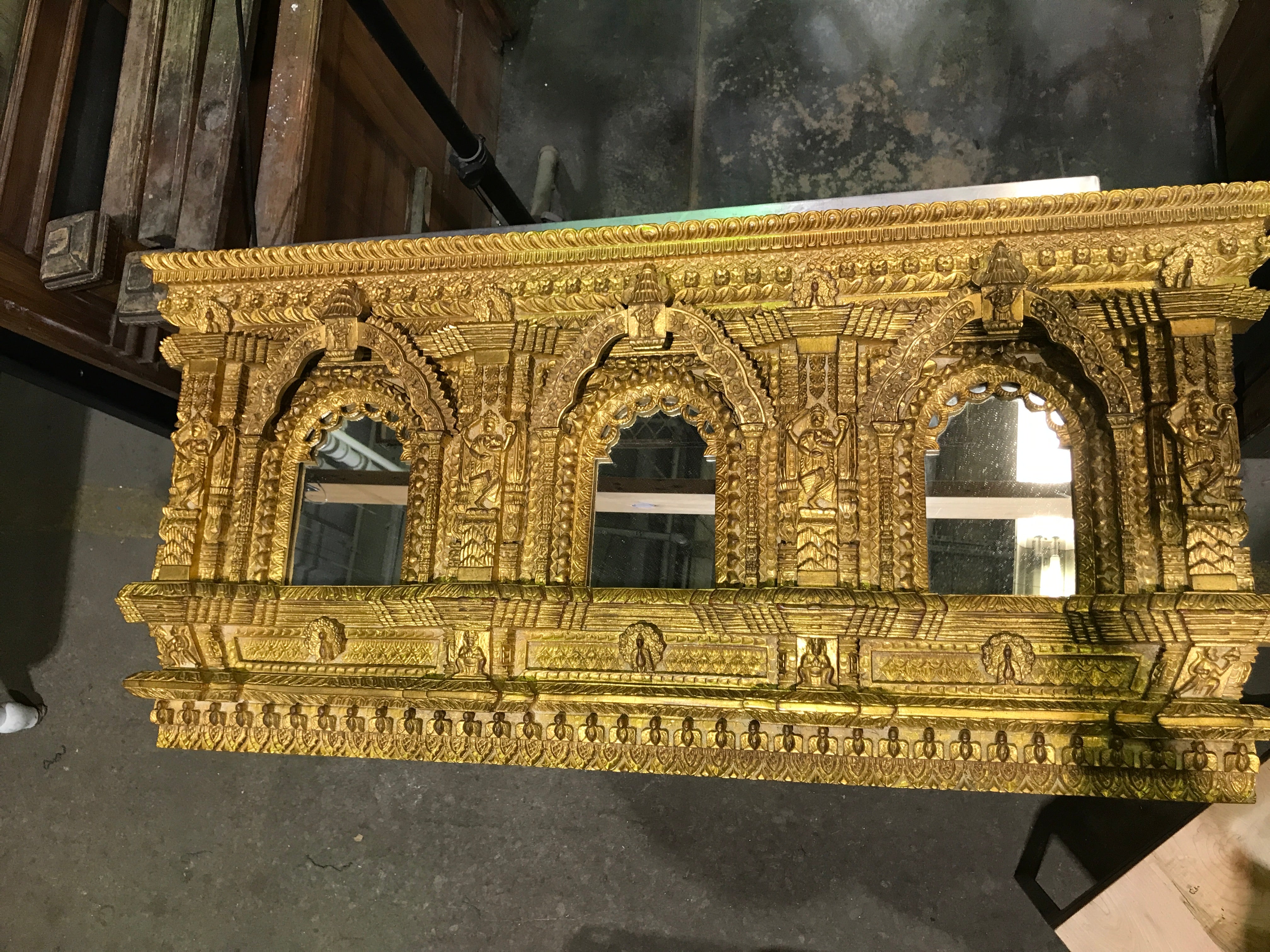 Painted Goddess Mirror