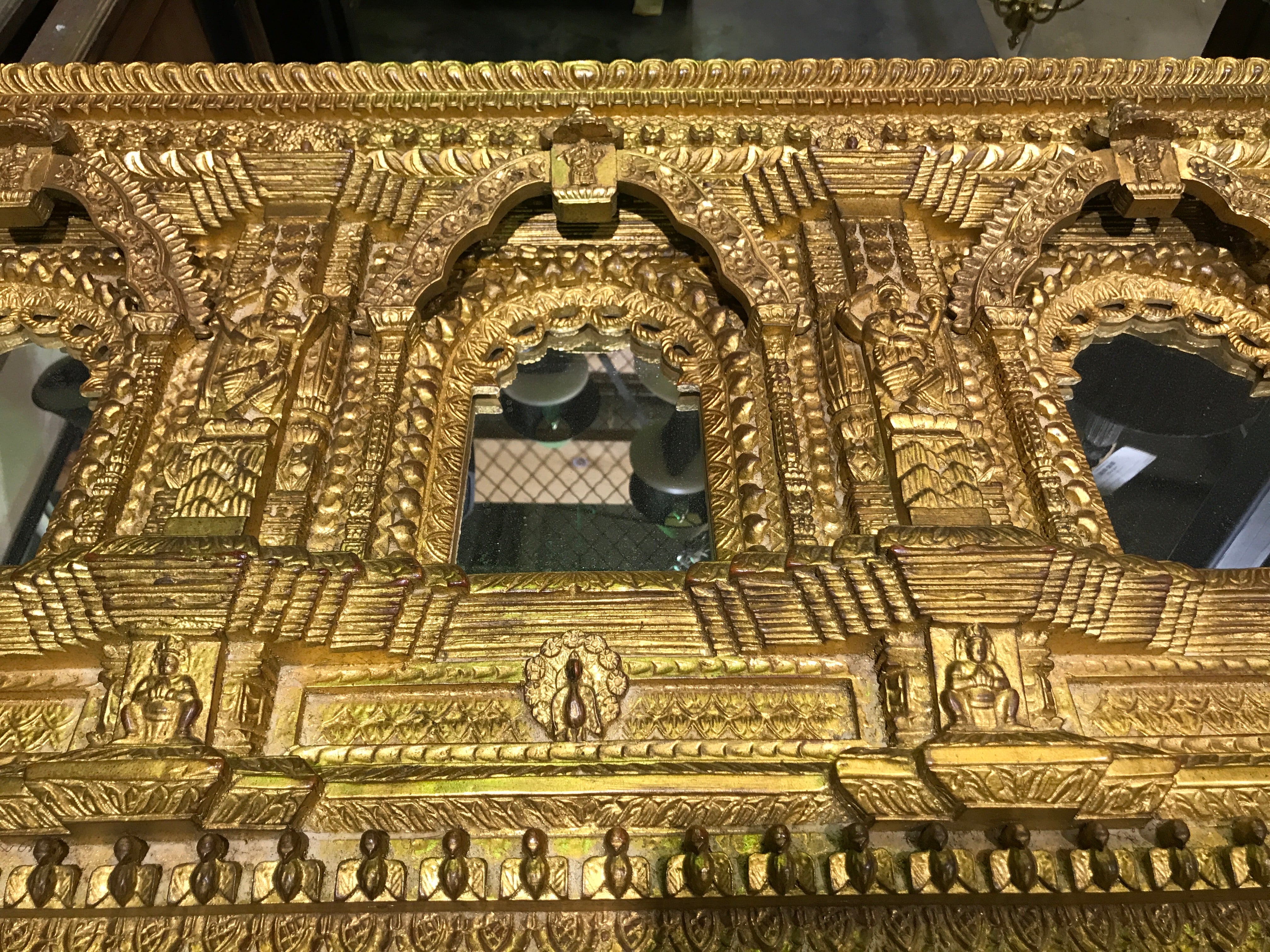 Painted Goddess Mirror