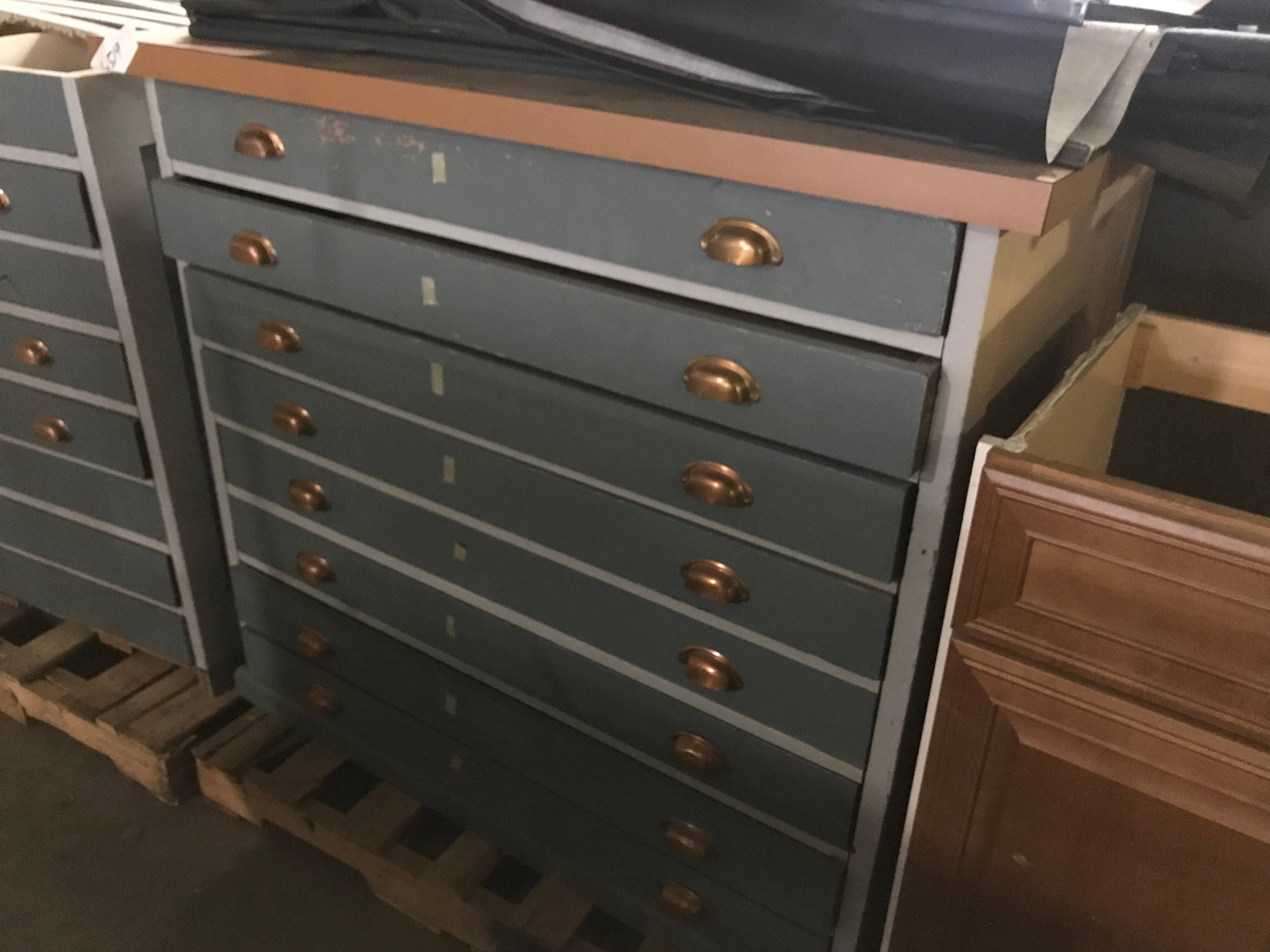Wood Flat File with Top