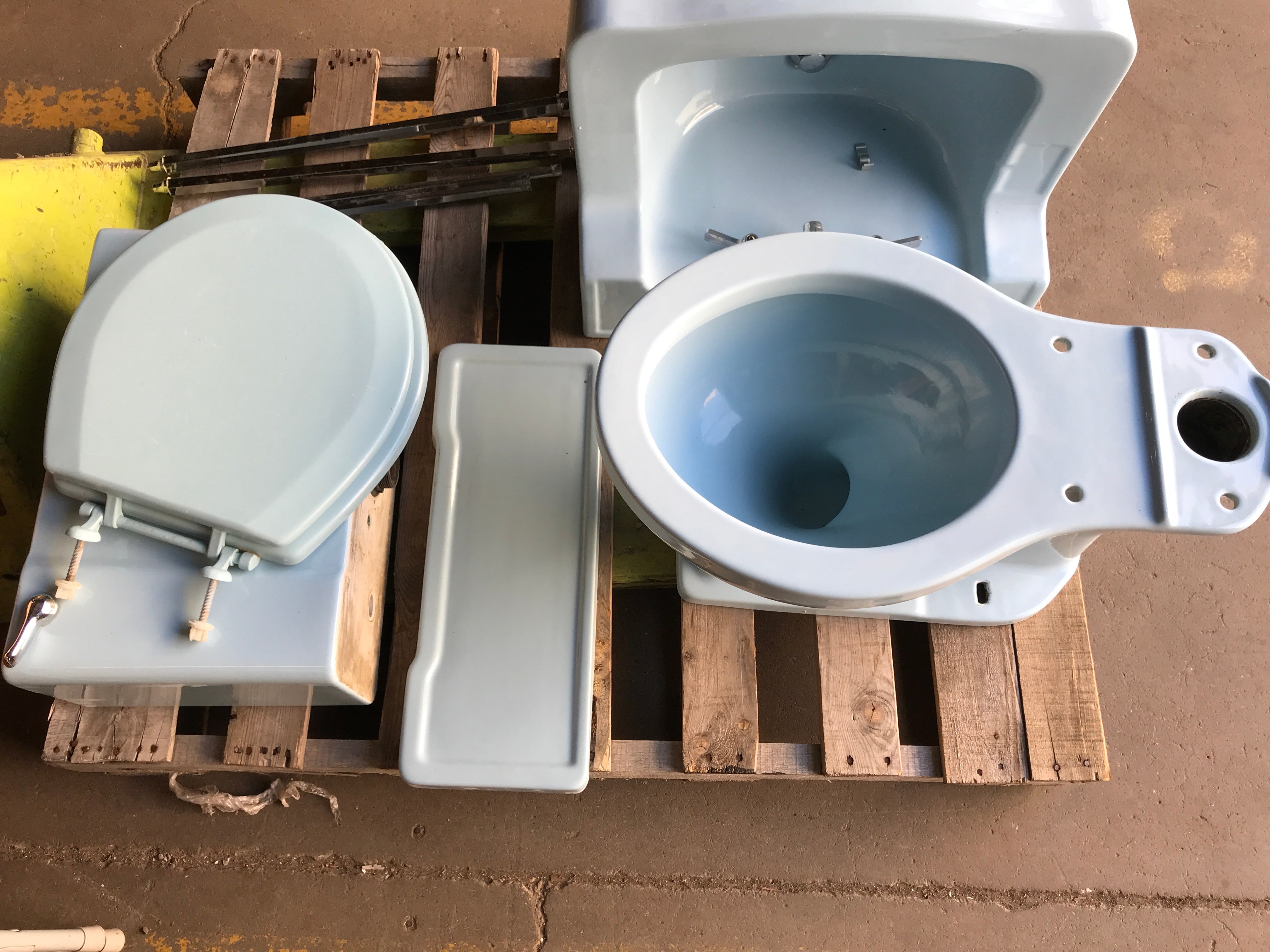 Blue Toilet