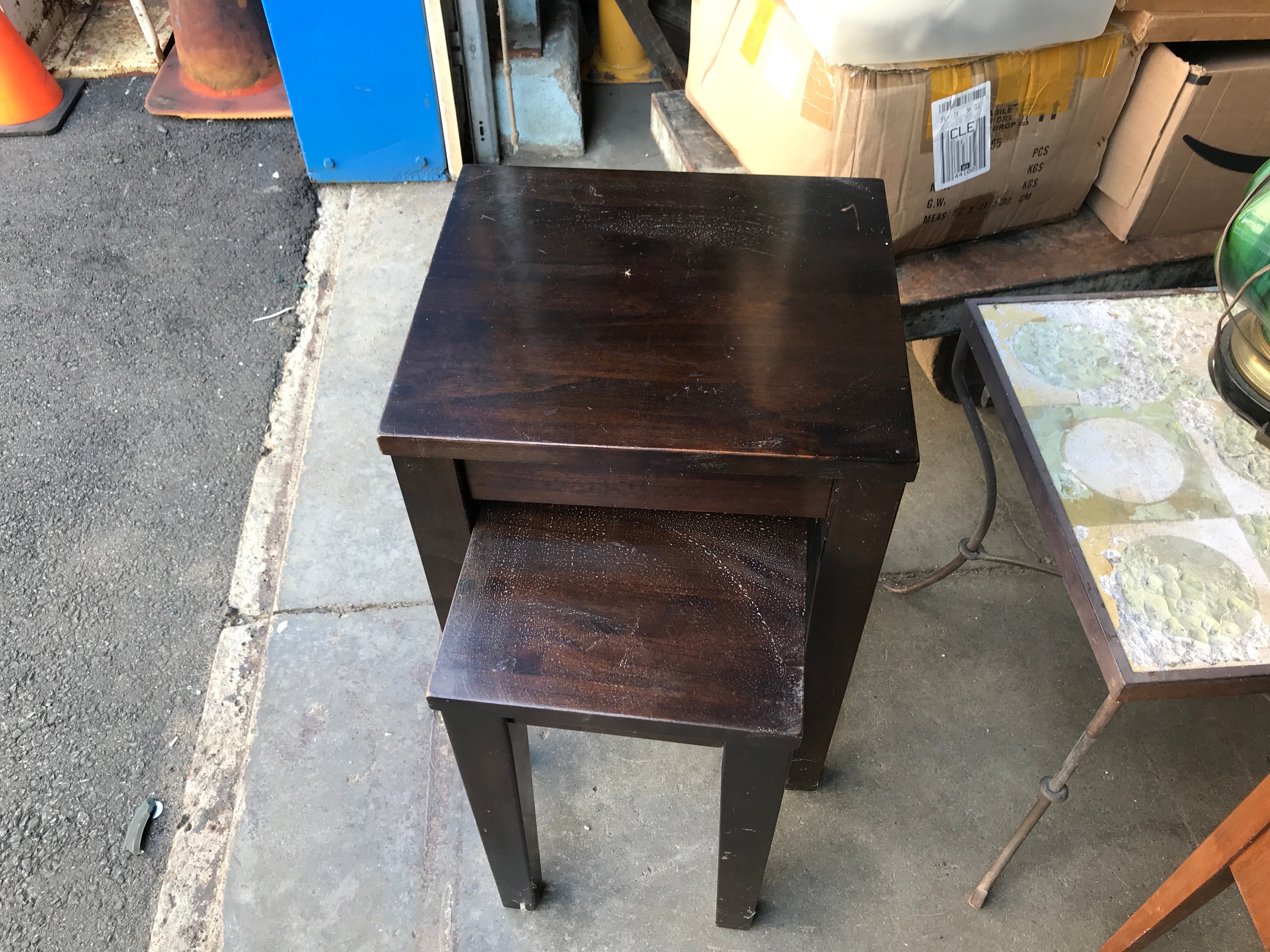 Wood Side Table