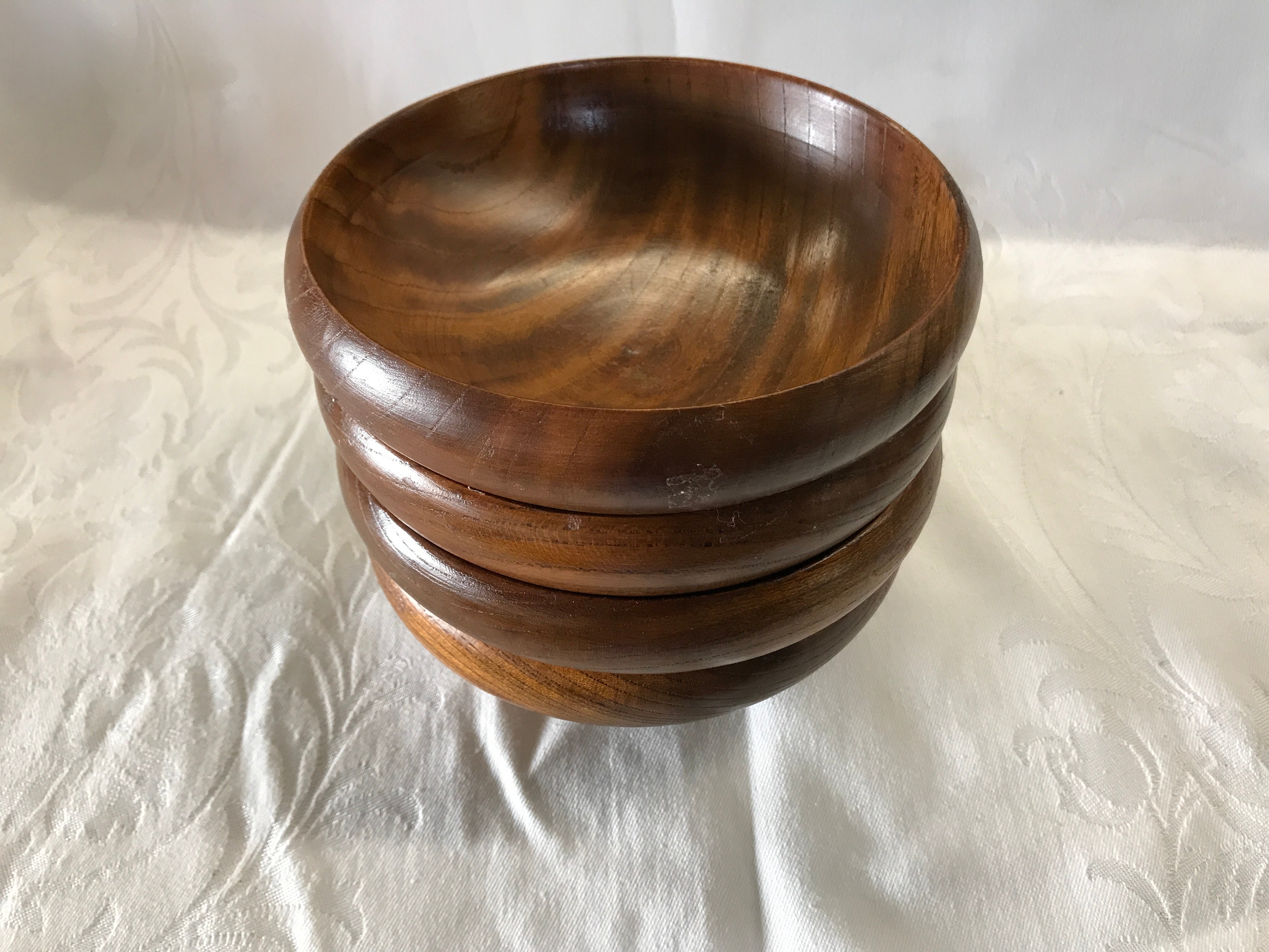 Small Teak Salad Bowls