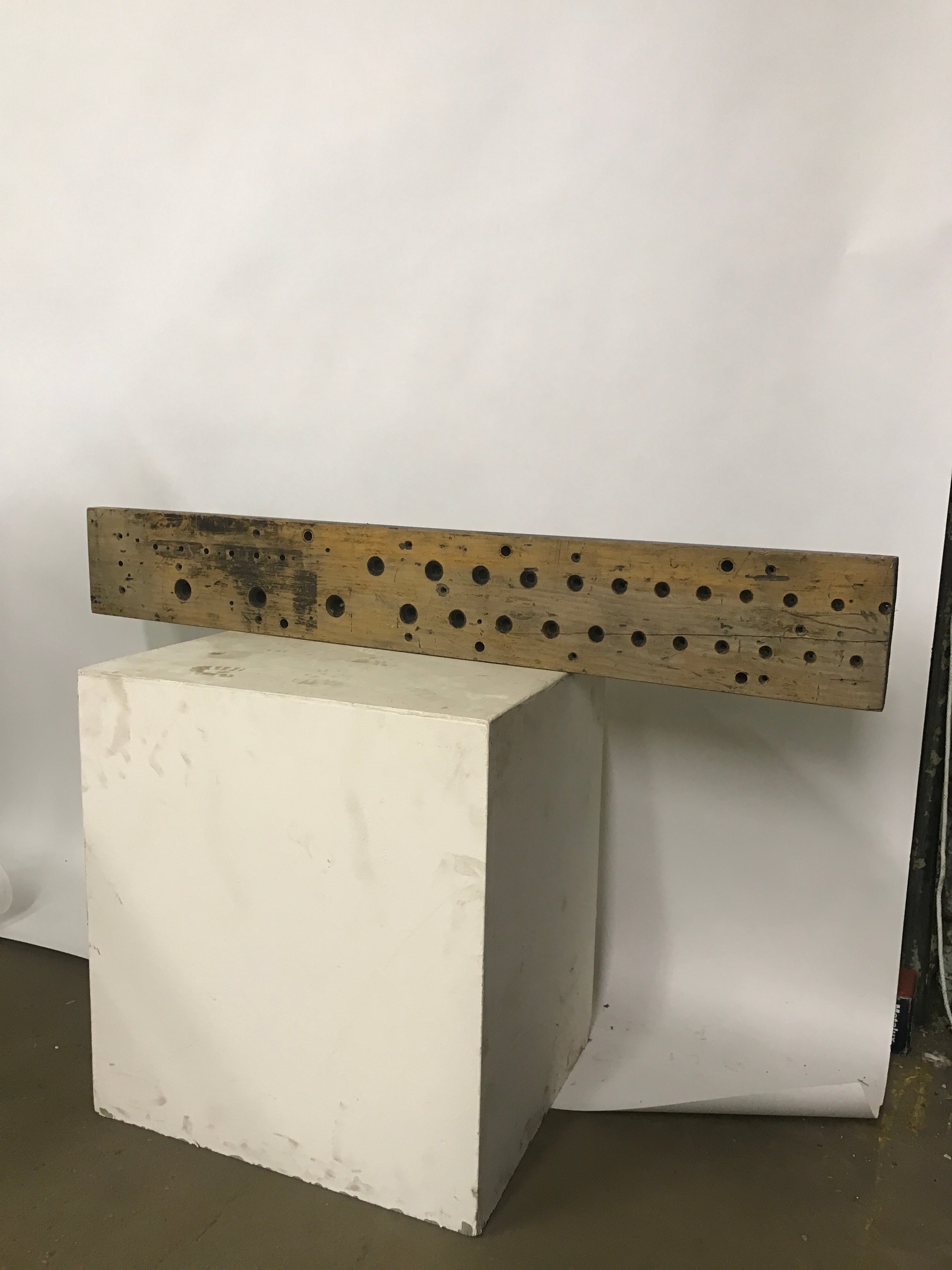 BlockBoard with Distressed Piano FInish