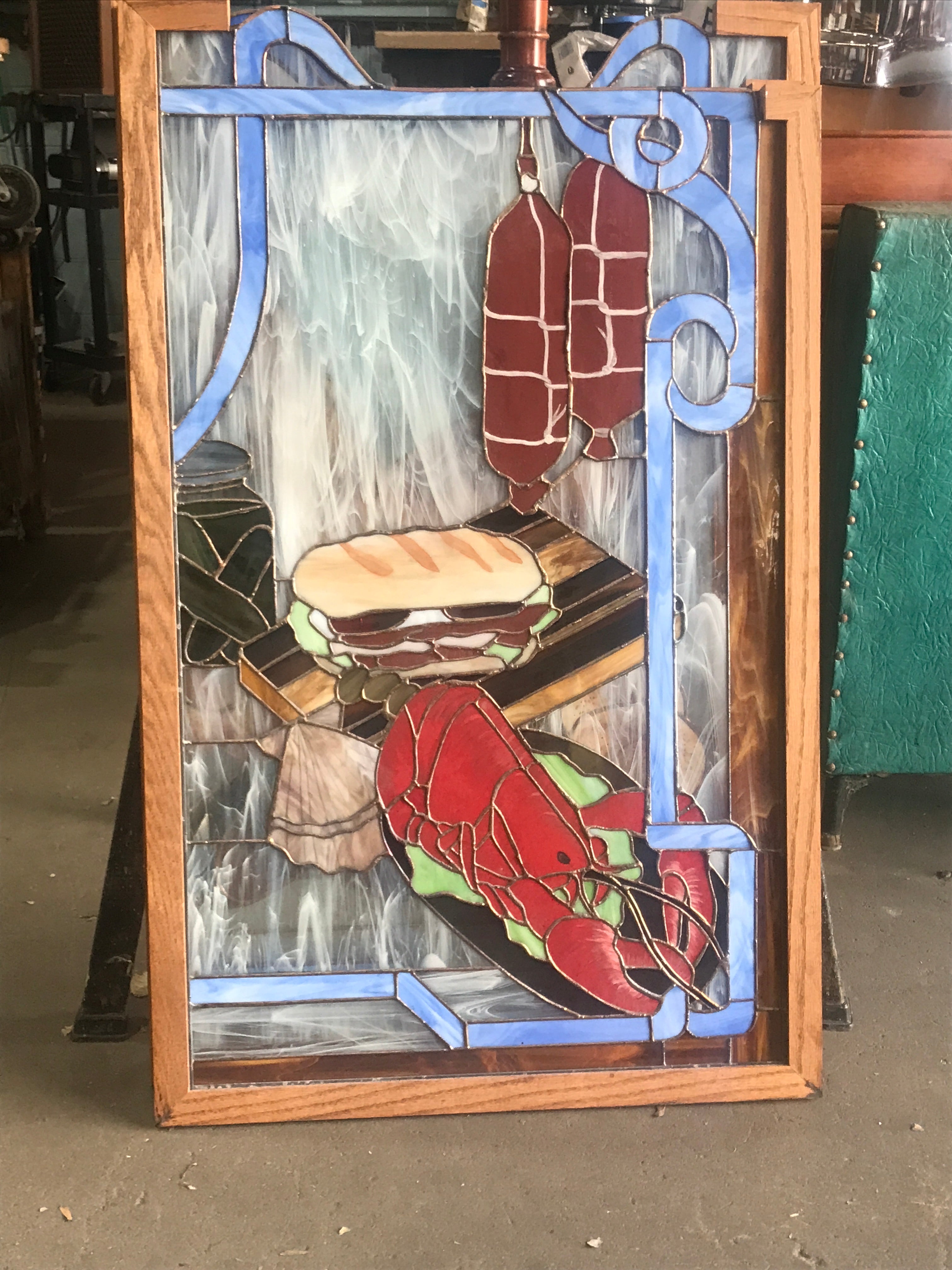 Stained Glass Window Lobster