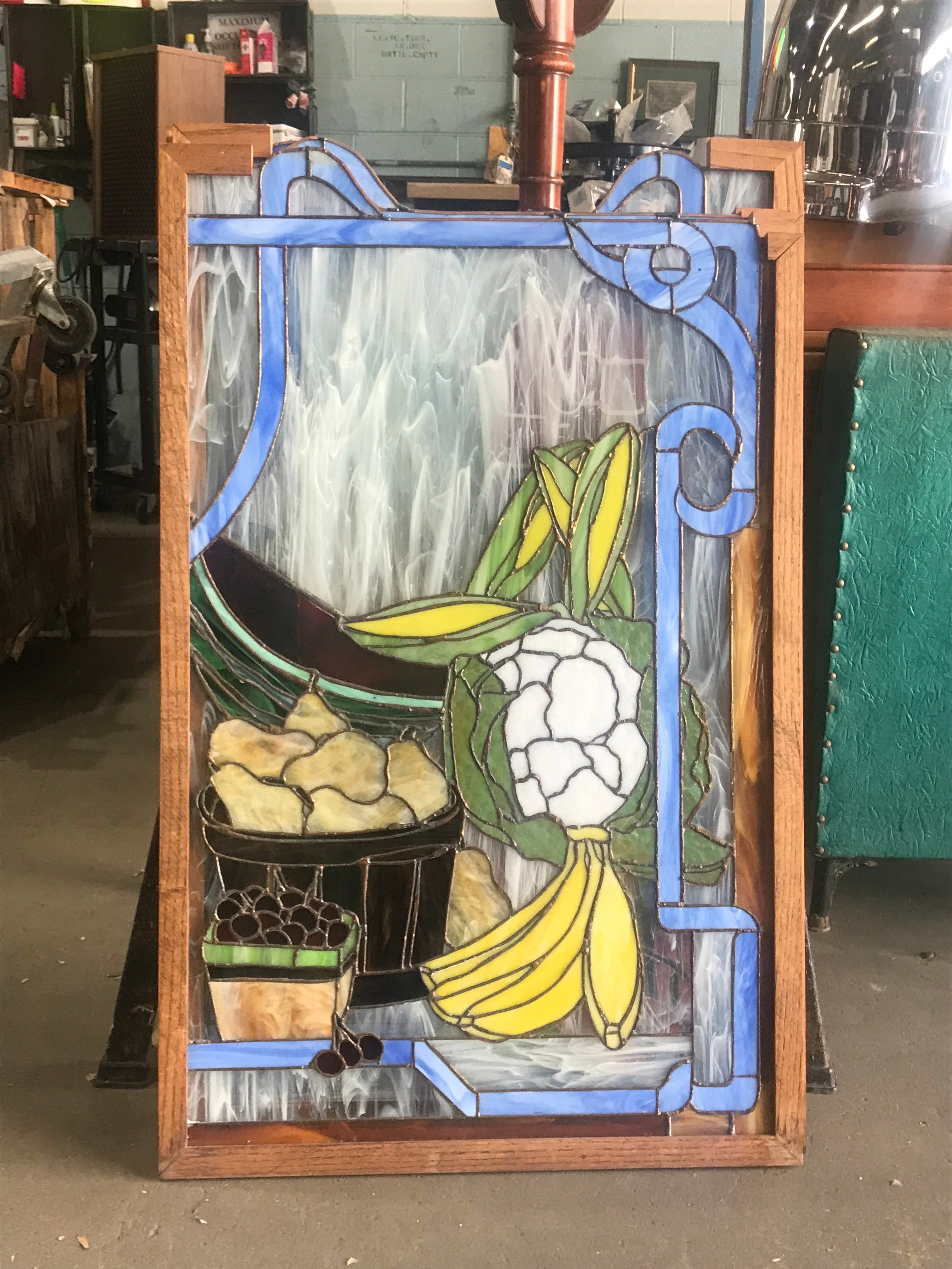 Stained Glass Window Fruits and Vegetables