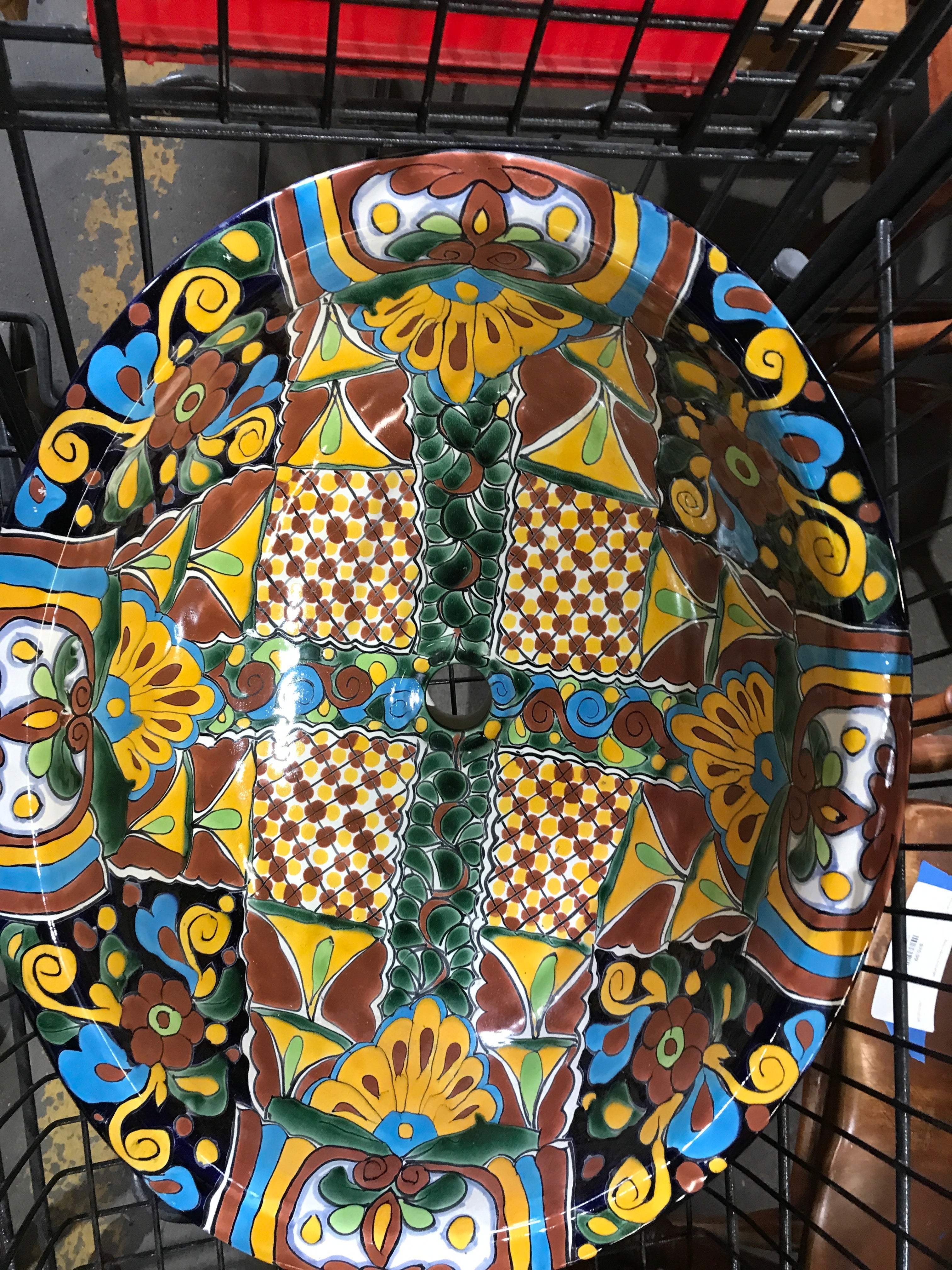 Hand Painted Drop in Sink