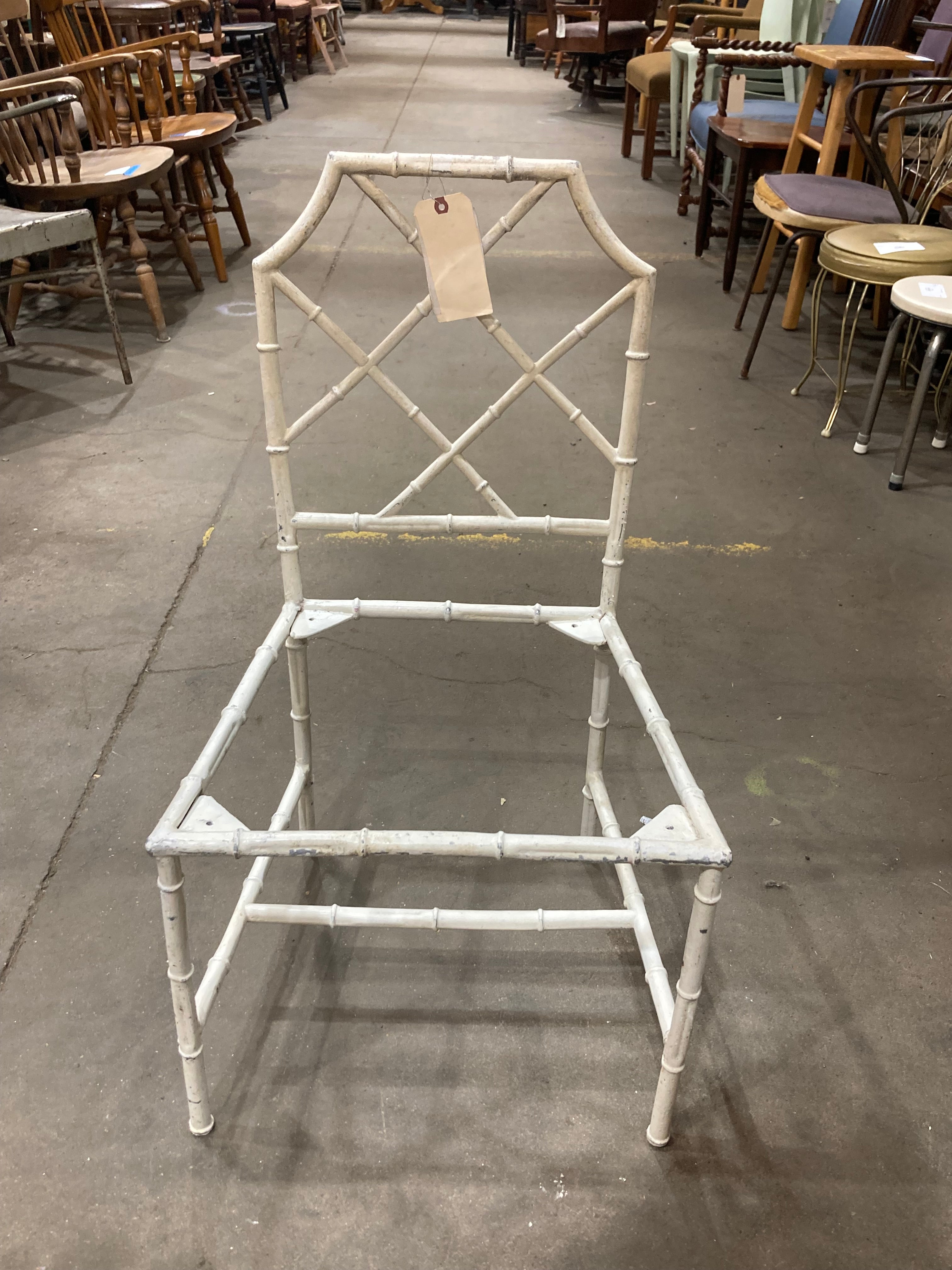 Chippadale Bamboo Chair White