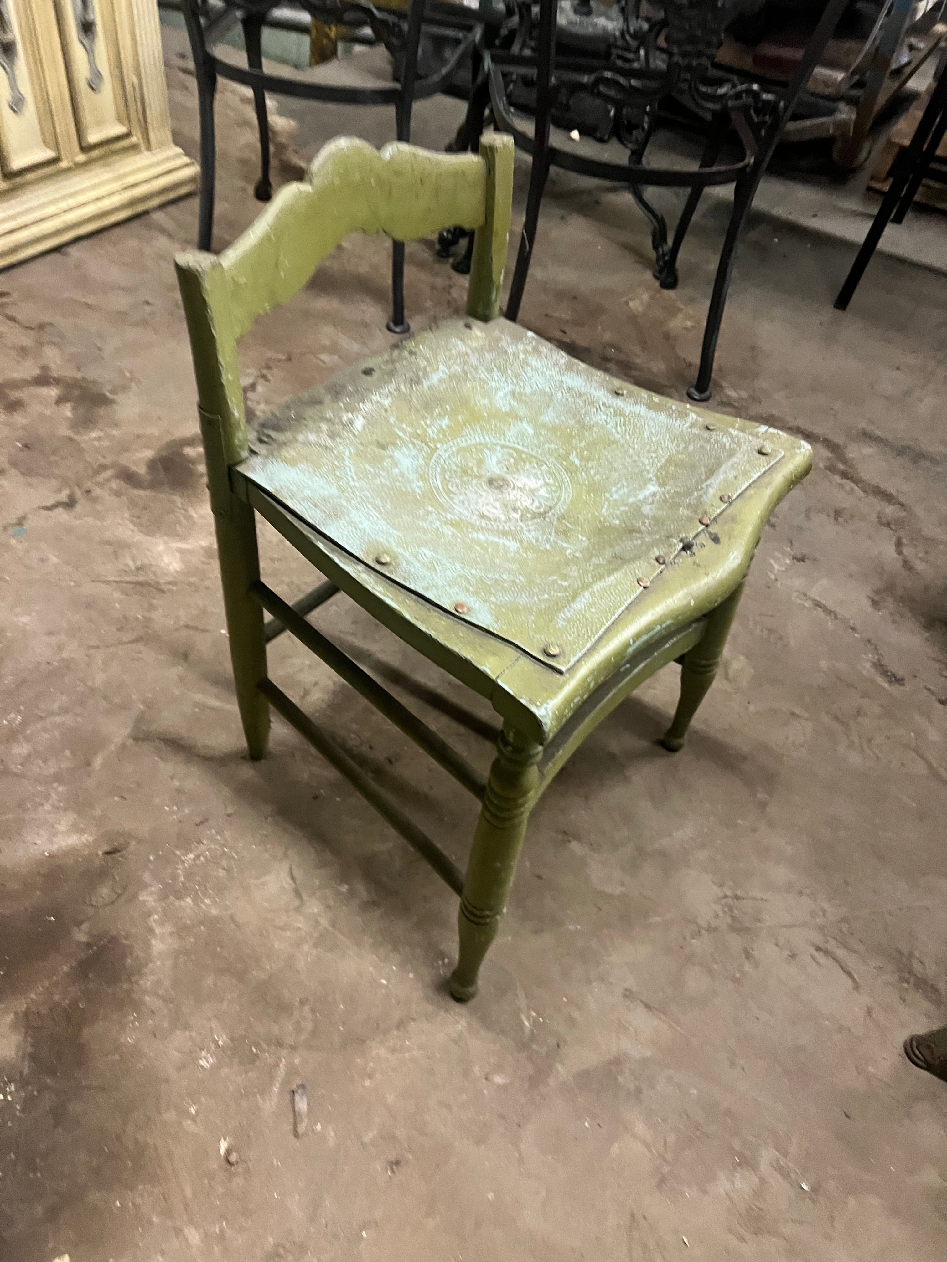 Small green chair