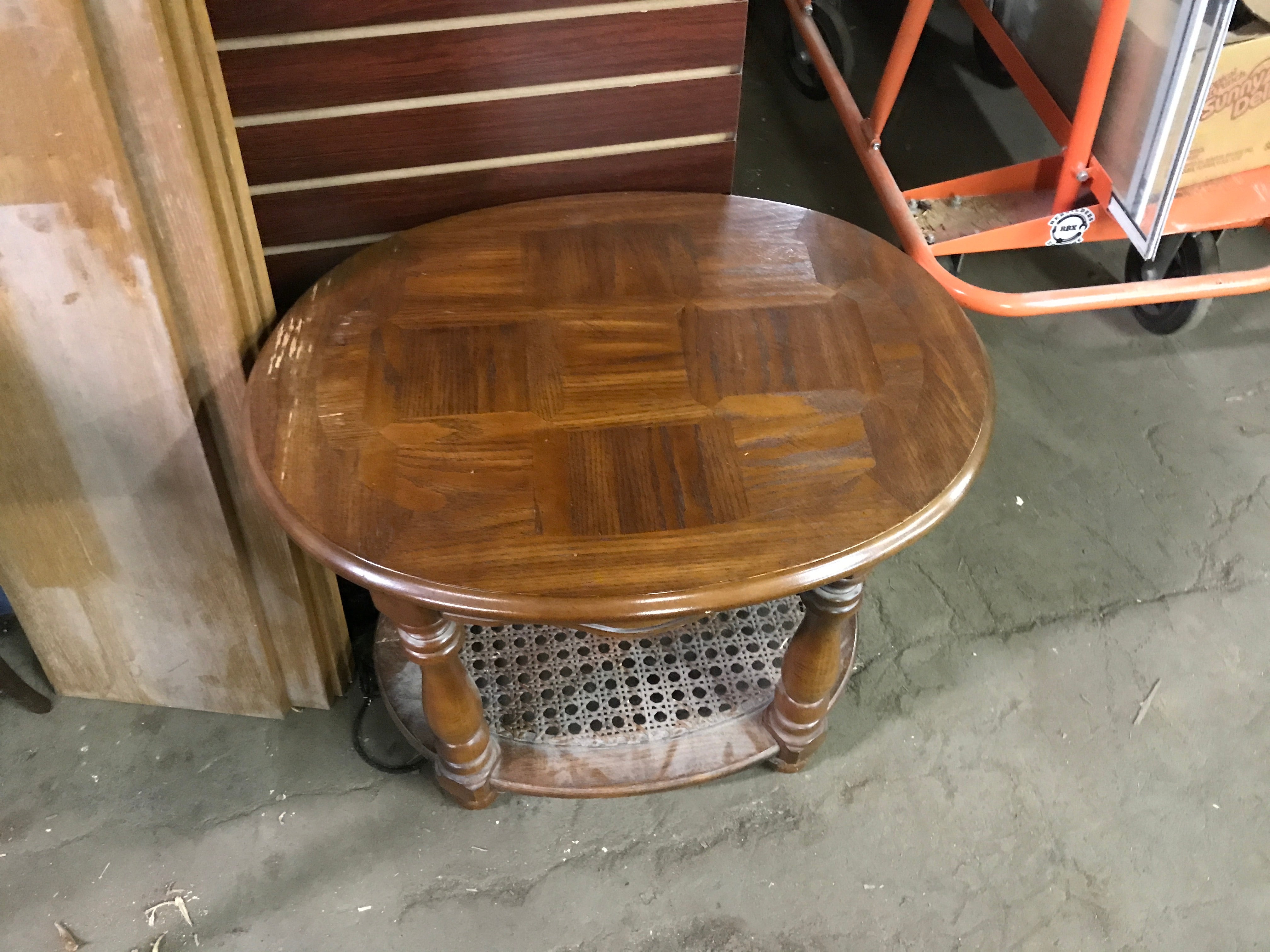 Stained coffee table