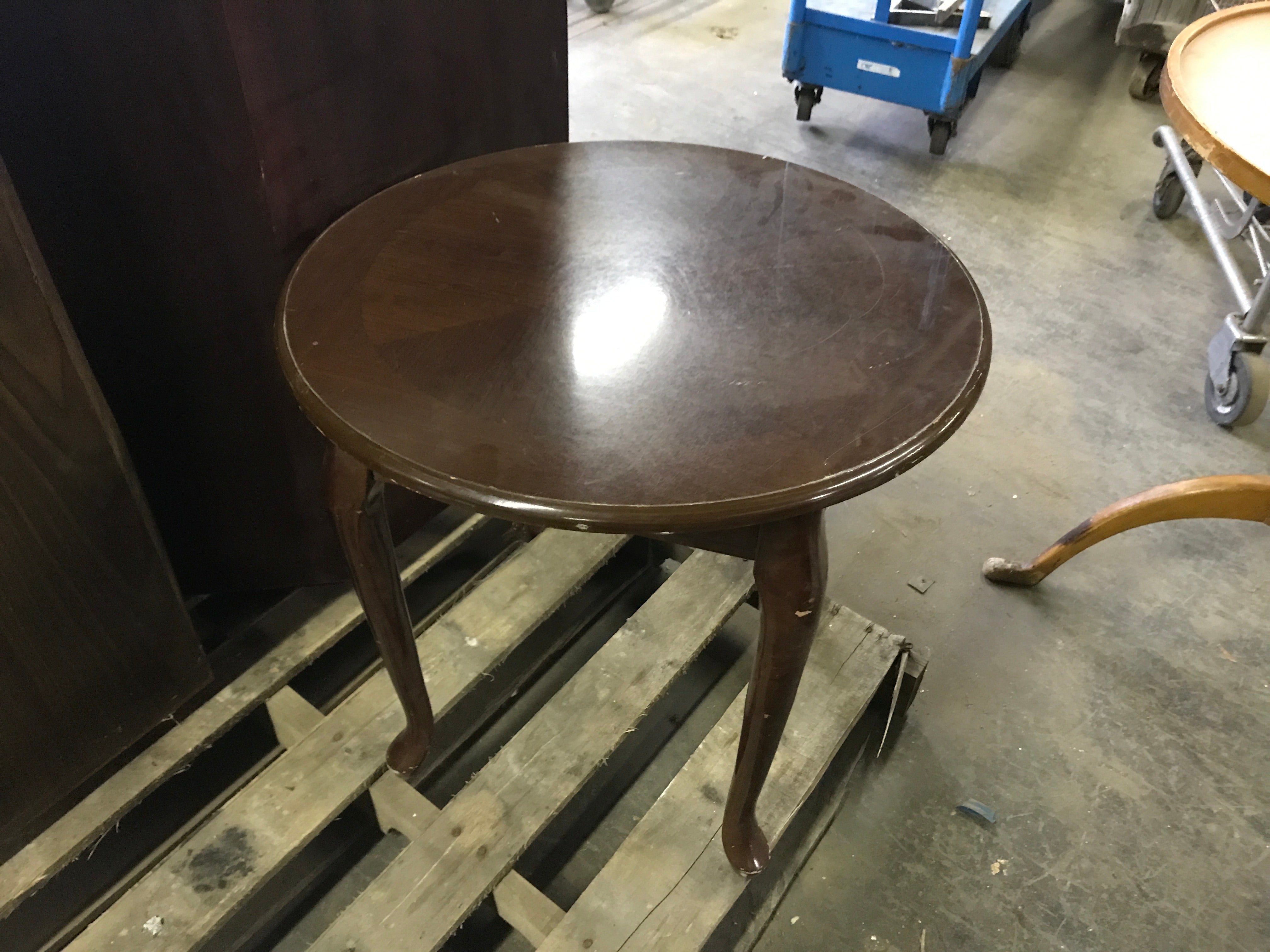 Stained coffee table
