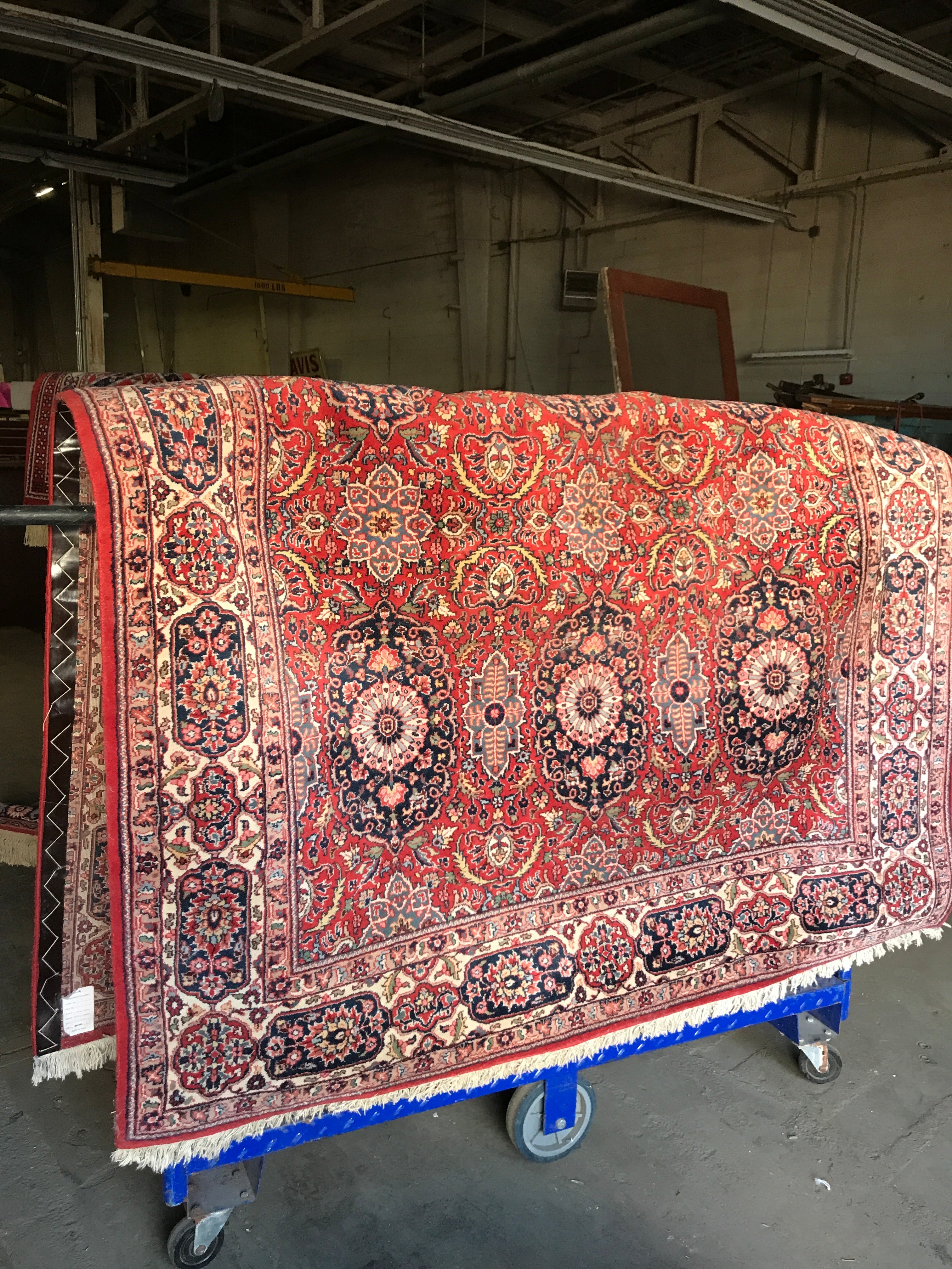 Hand Knotted Rug Tabriz Panel 9’ 3” x 6’ 2”