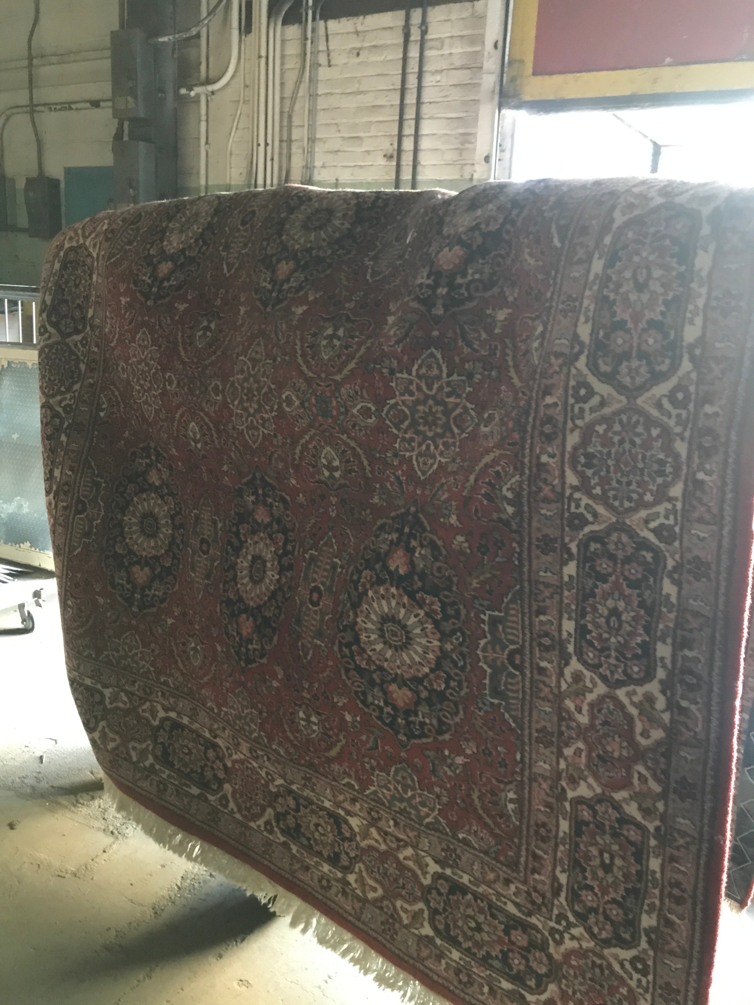 Hand Knotted Rug Tabriz Panel 9’ 3” x 6’ 2”