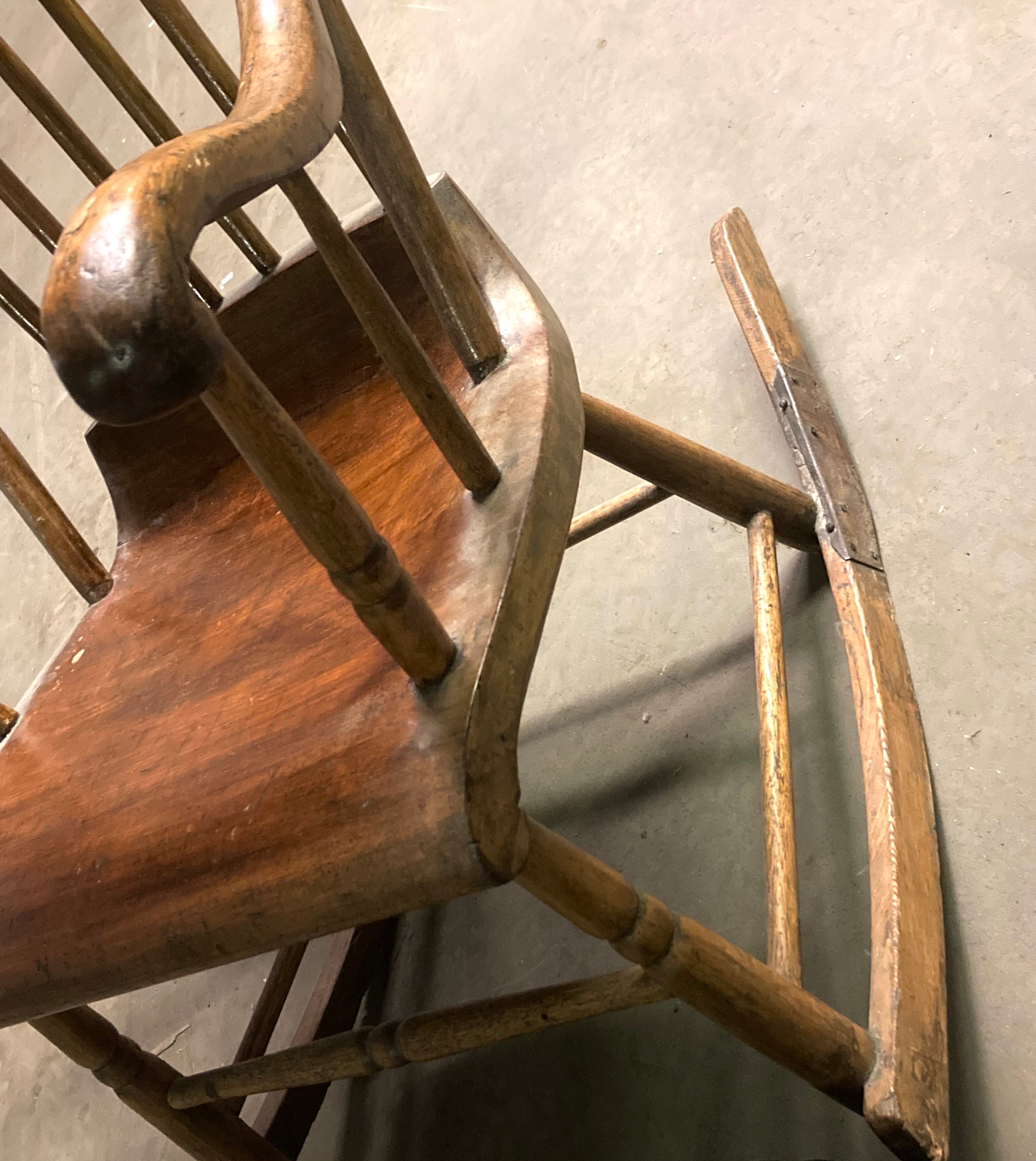 Vintage stained rocking chair